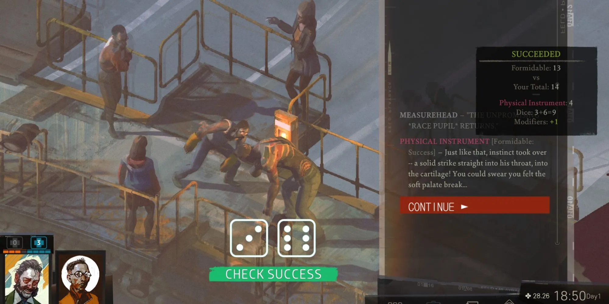 Bảng phân bổ điểm kỹ năng đa dạng trong Disco Elysium cho phép người chơi thử nhiều kiểu build nhân vật khác nhau