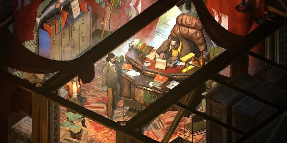 Harry DuBois gặp Evrart Claire trong Disco Elysium, một nhân vật quan trọng liên quan đến các hệ tư tưởng chính trị