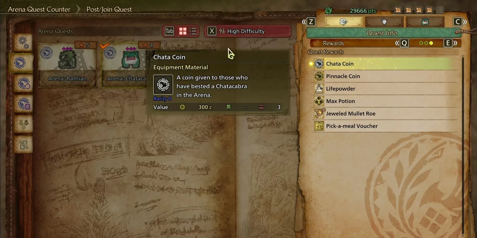 Phần thưởng Nhiệm vụ Đấu trường trong Monster Hunter Wilds
