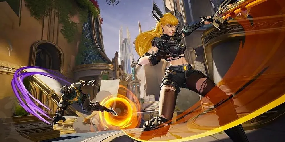 Magik và Black Panther chiến đấu trong game Marvel Rivals
