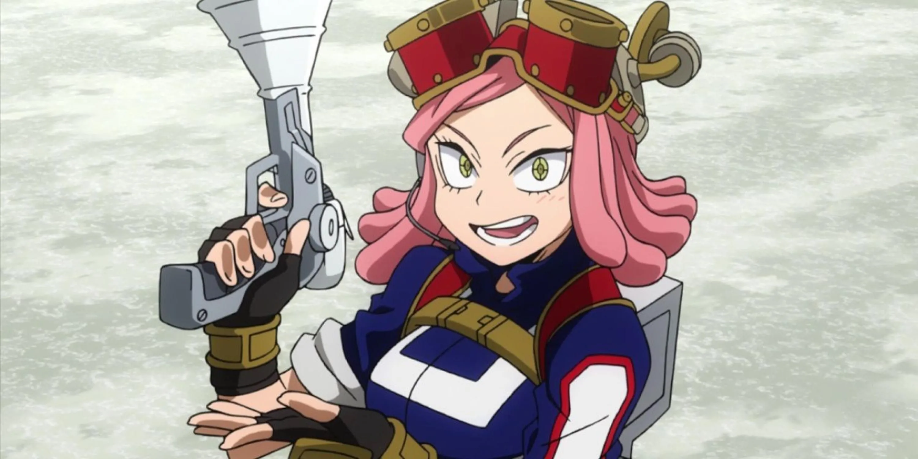Mei Hatsume sử dụng Kosei Zoom để nhìn xa trong My Hero Academia