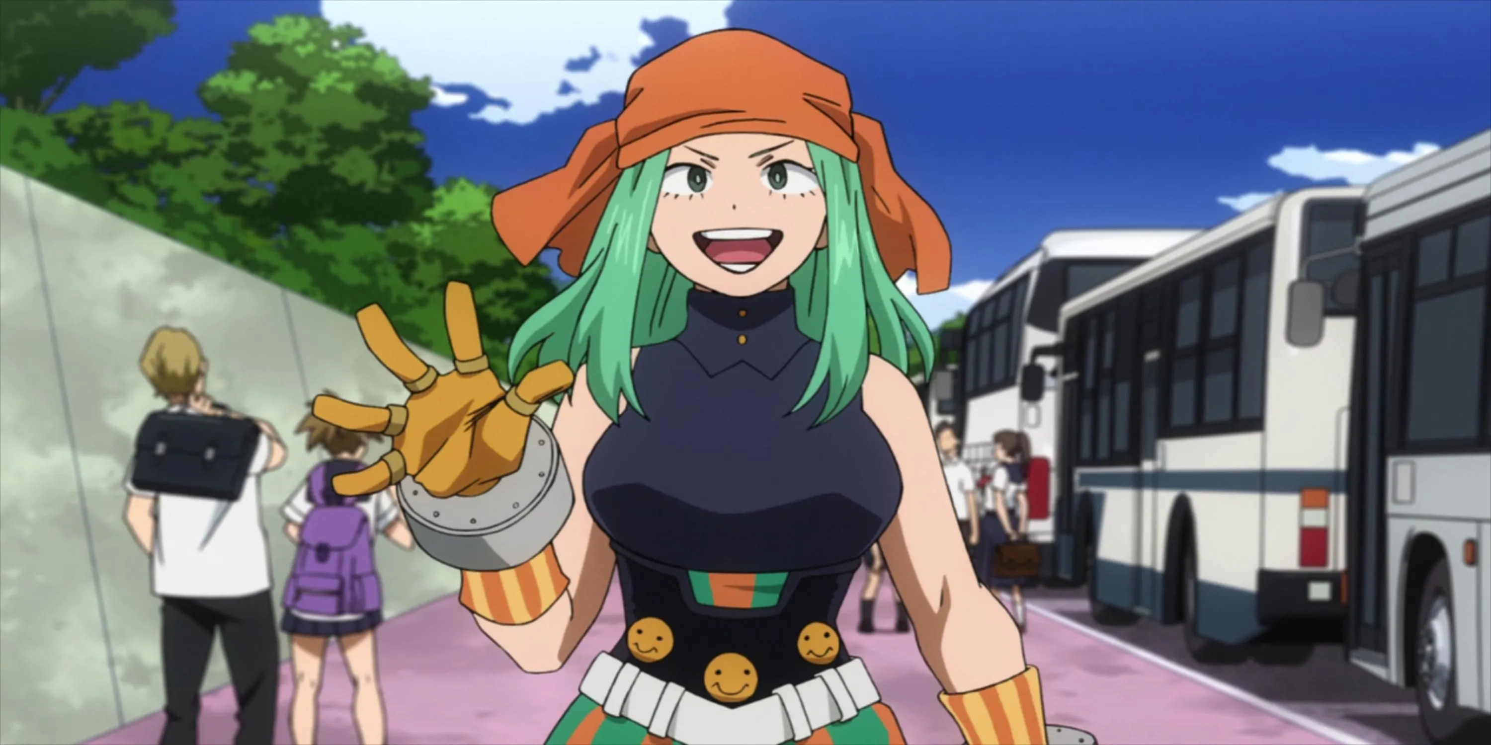 Nữ Anh hùng Ms. Joke sử dụng Kosei Bùng Nổ Cười trong My Hero Academia