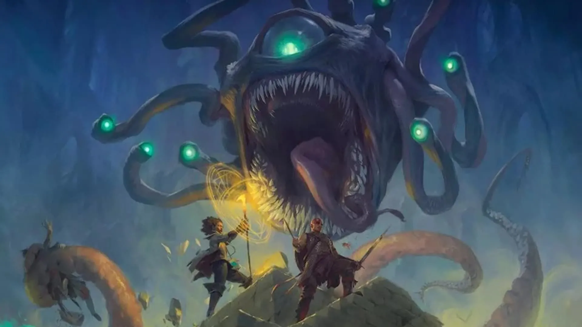 Bìa sách Monster Manual phiên bản cổ điển của Dungeons & Dragons, biểu tượng game nhập vai bàn D&D.
