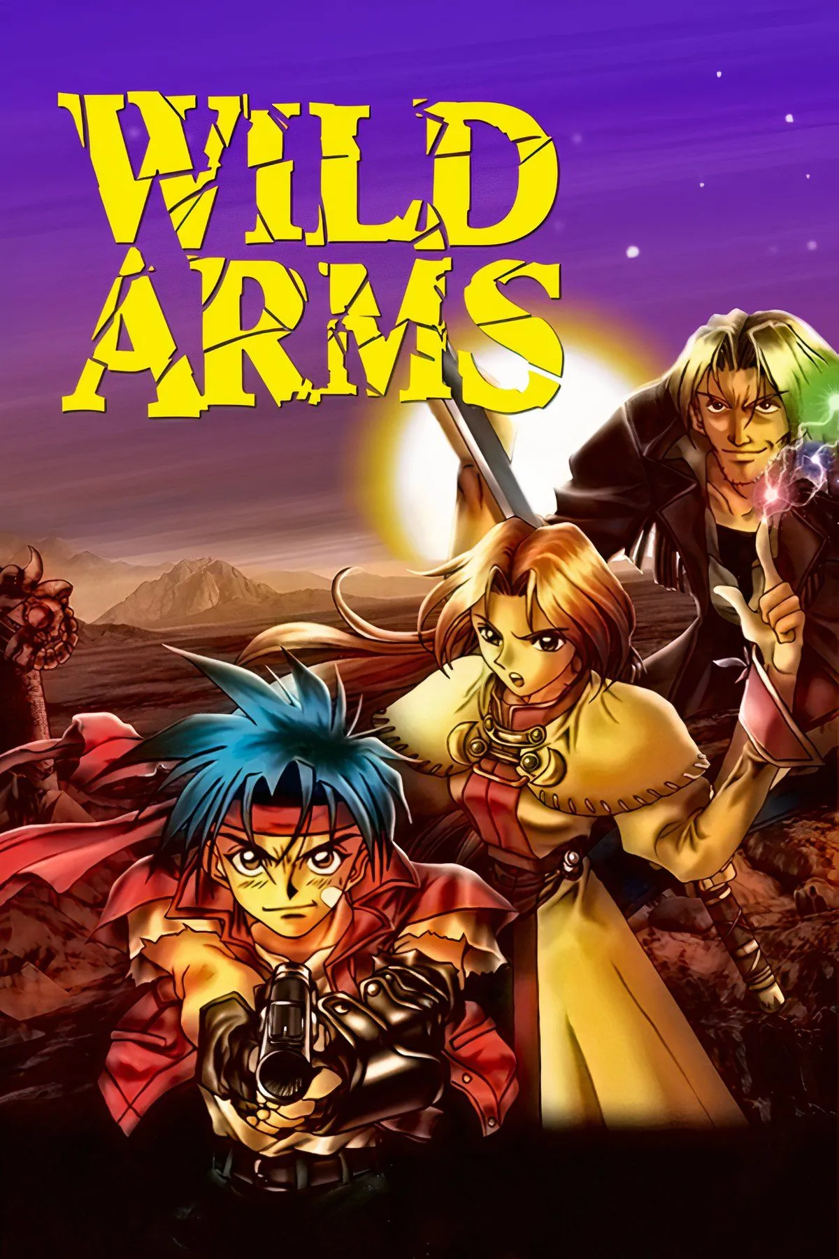 Bộ ba nhân vật chính của Wild Arms trong thế giới Filgaia độc đáo
