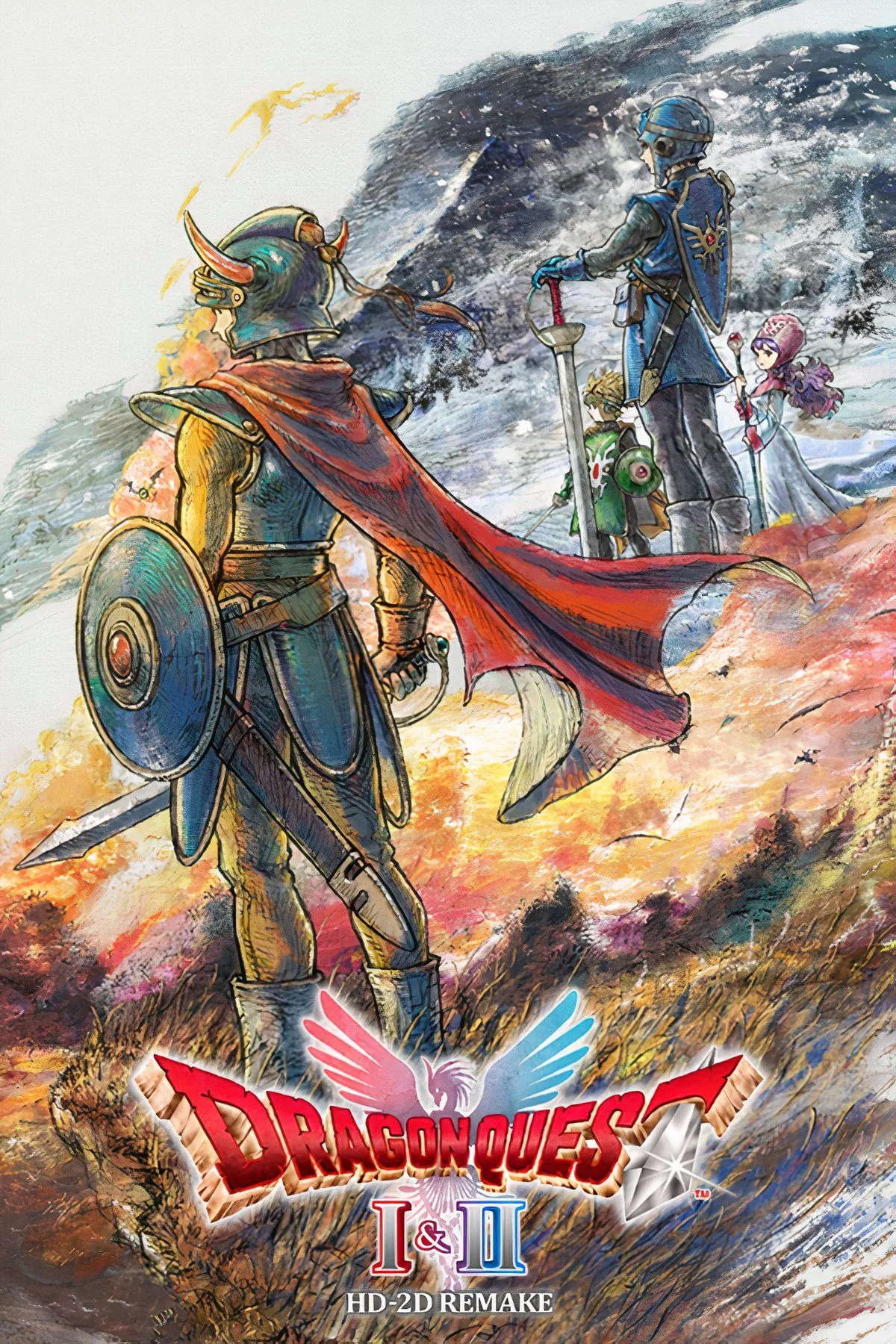 Bộ sưu tập hình ảnh các nhân vật chính và bối cảnh thế giới trong Dragon Quest 1 &amp; 2 HD-2D Remake