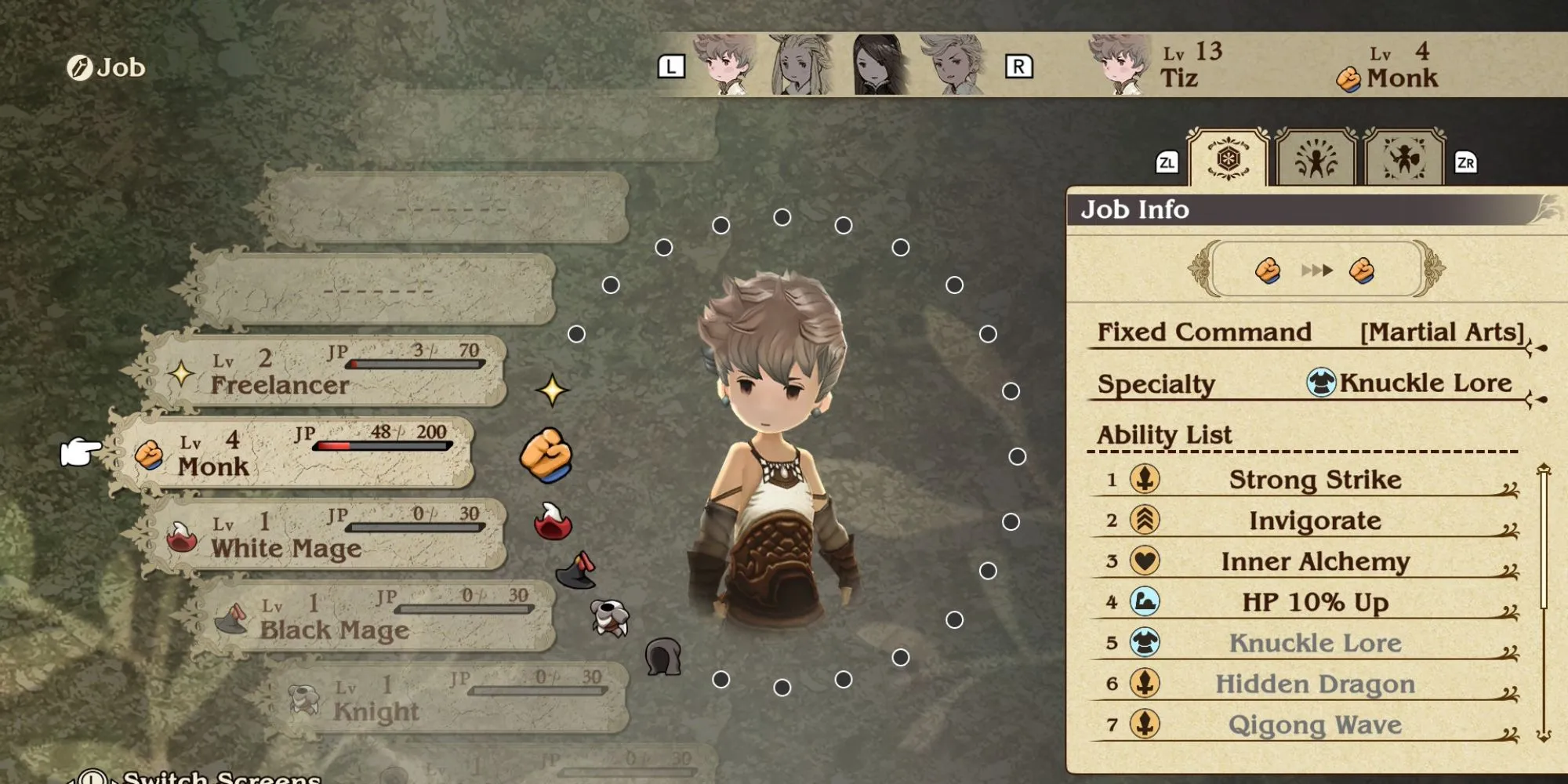 Bravely Default HD Jobs