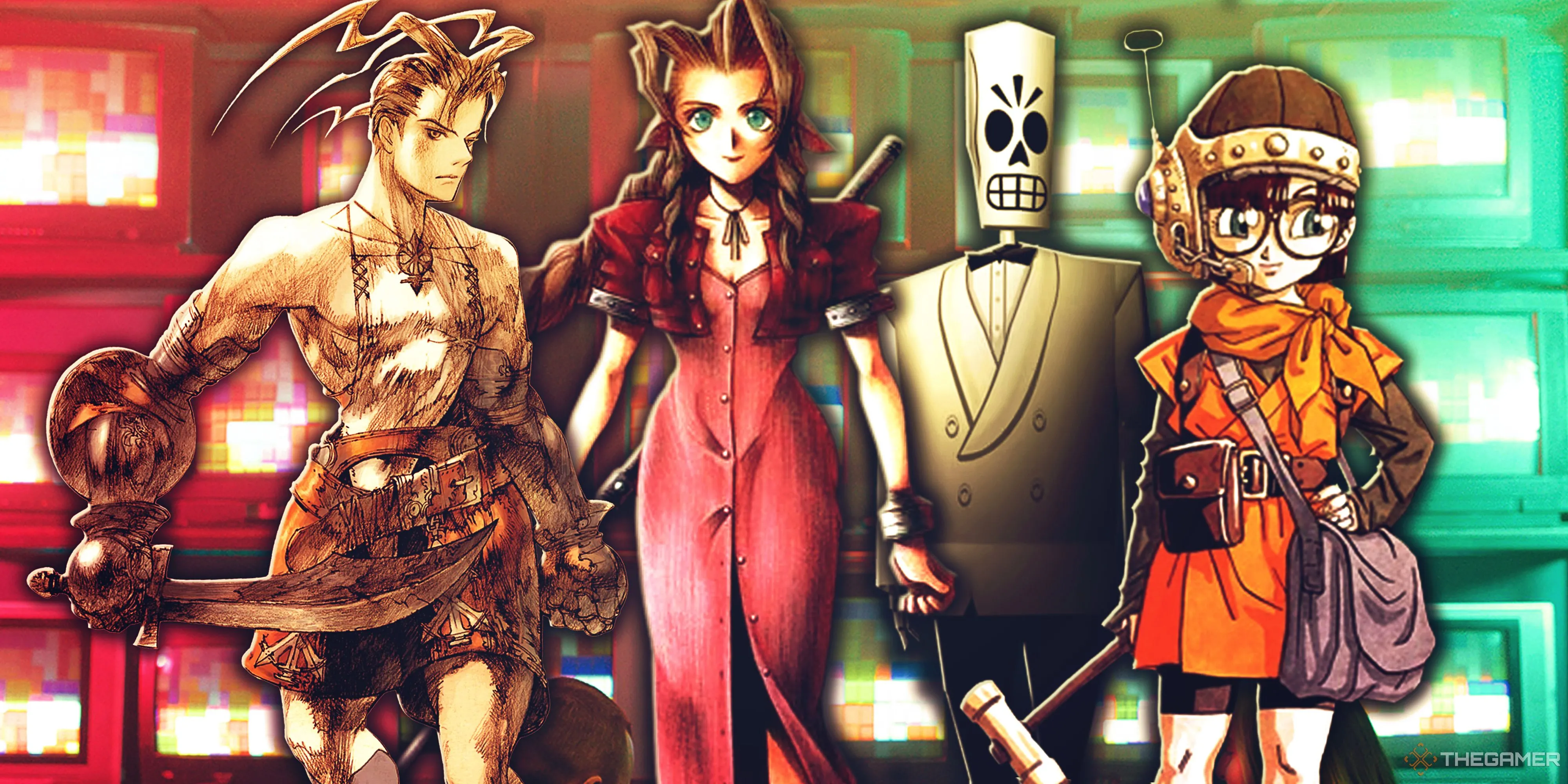 Các tựa game retro kinh điển như Vagrant Story, Final Fantasy 7, Grim Fandango và Chrono Trigger, nổi tiếng với cốt truyện cuốn hút.