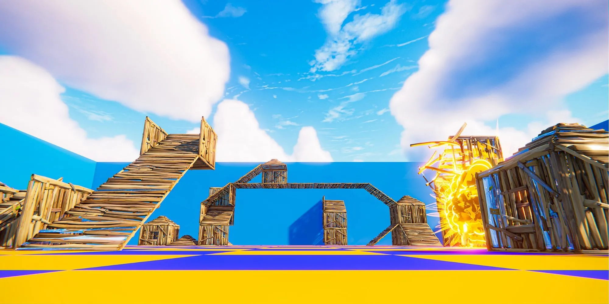 Cảnh quay gameplay bản đồ The Pit nổi tiếng của Fortnite