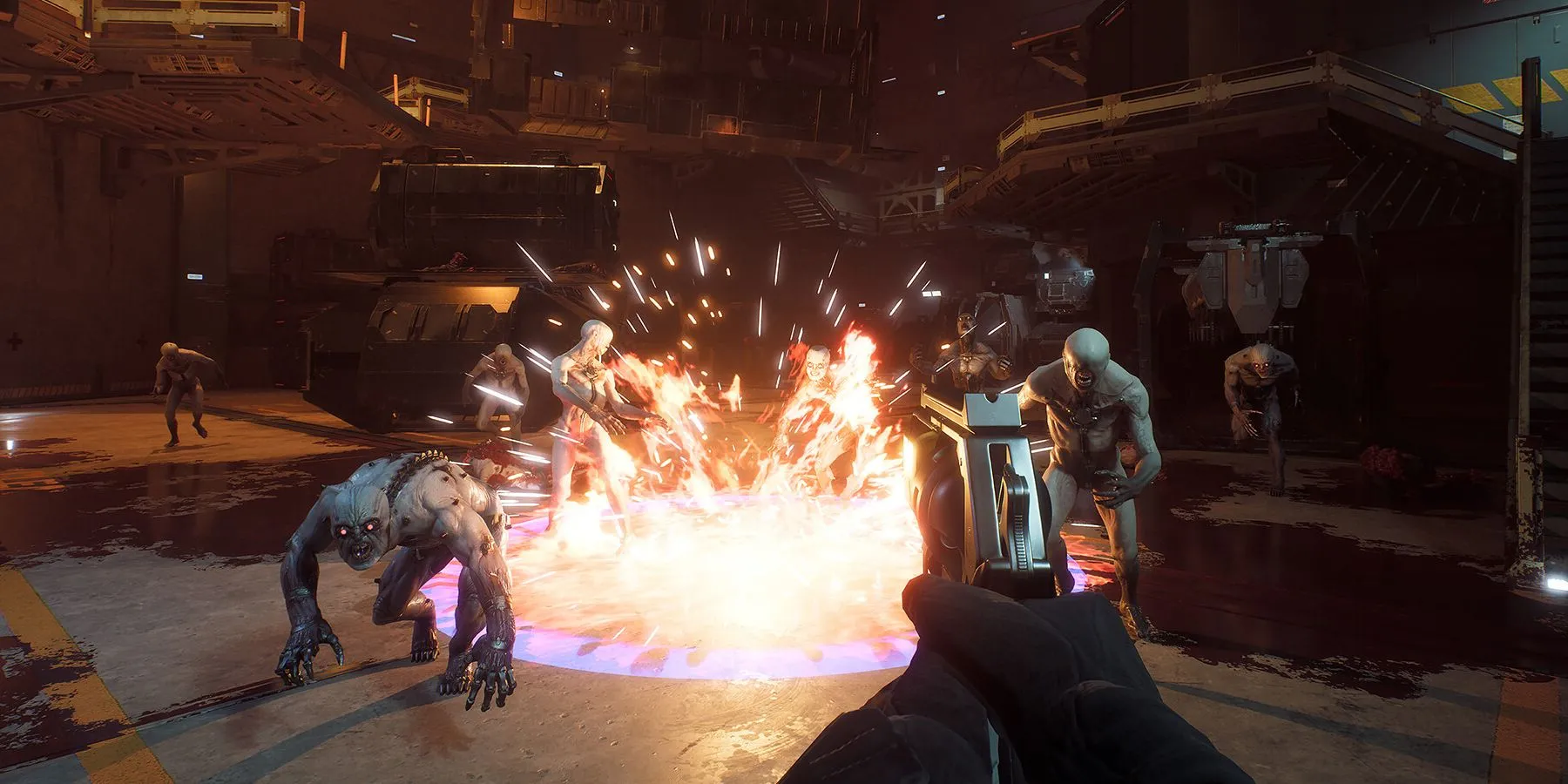 Cảnh tượng chiến đấu khốc liệt với quái vật Zed trong Killing Floor 3