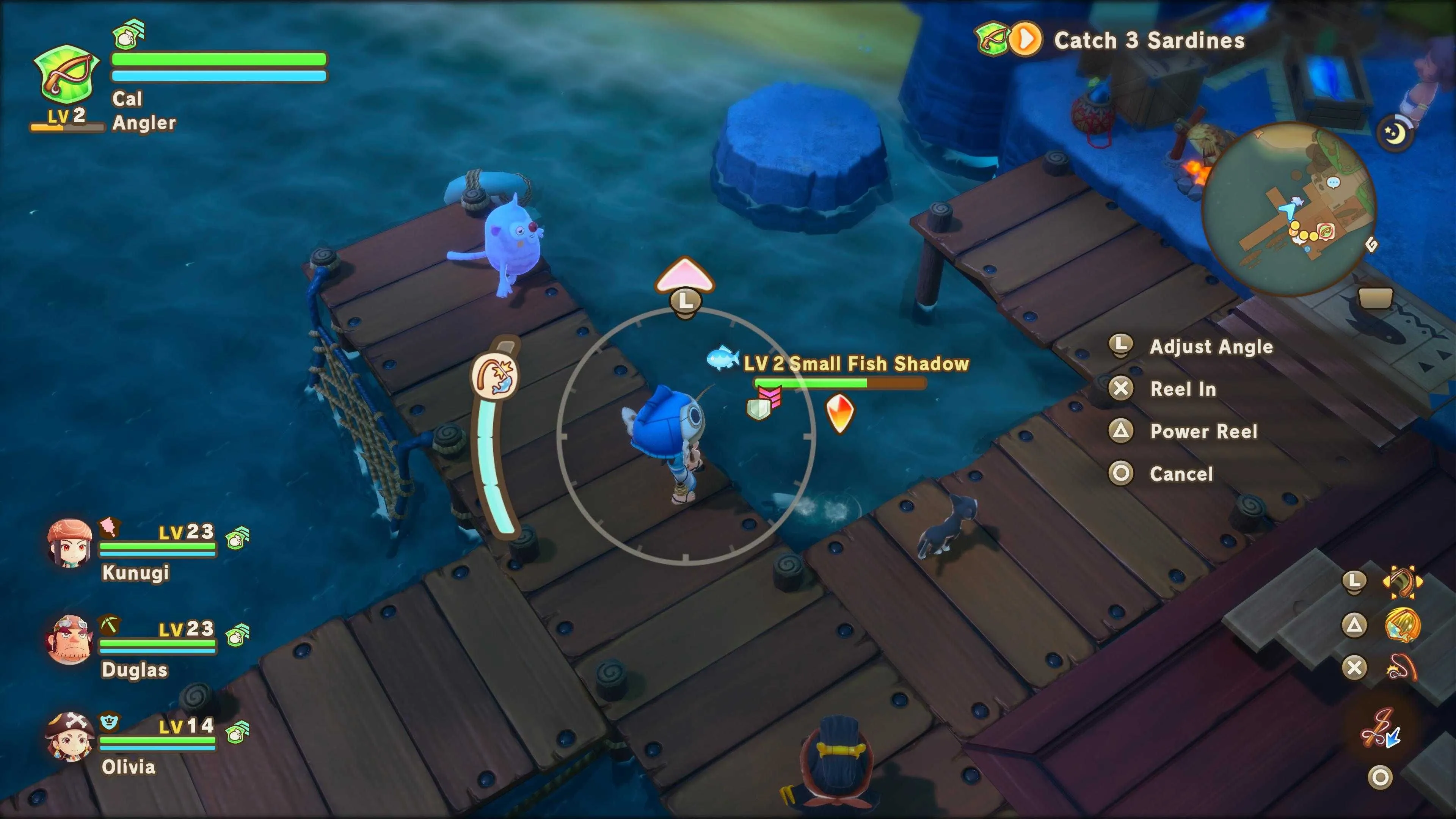 Câu cá trong game Fantasy Life I The Girl Who Steals Time