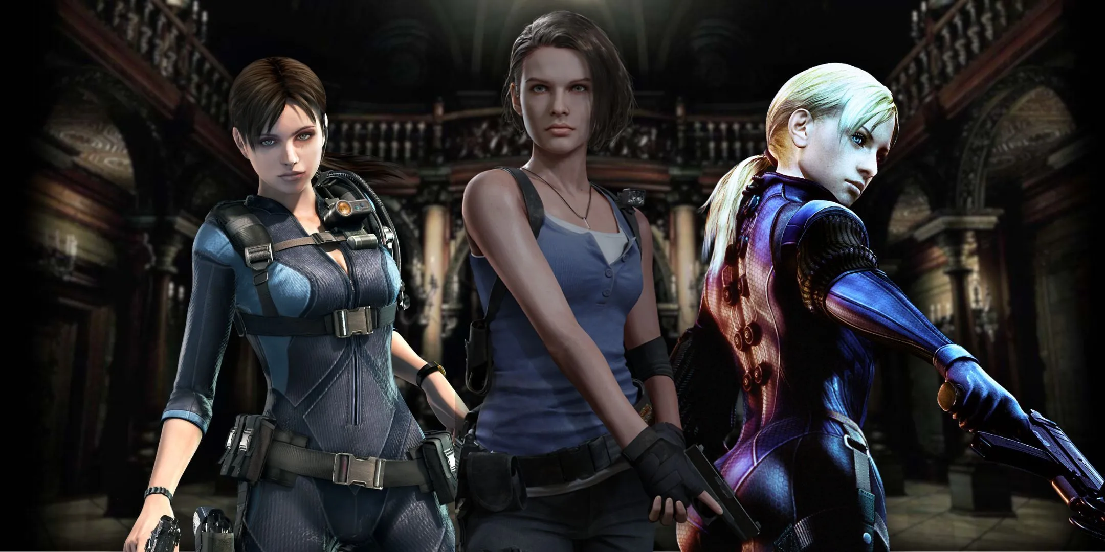 Jill Valentine qua các phiên bản Resident Evil, thể hiện sự phát triển và thay đổi ngoại hình