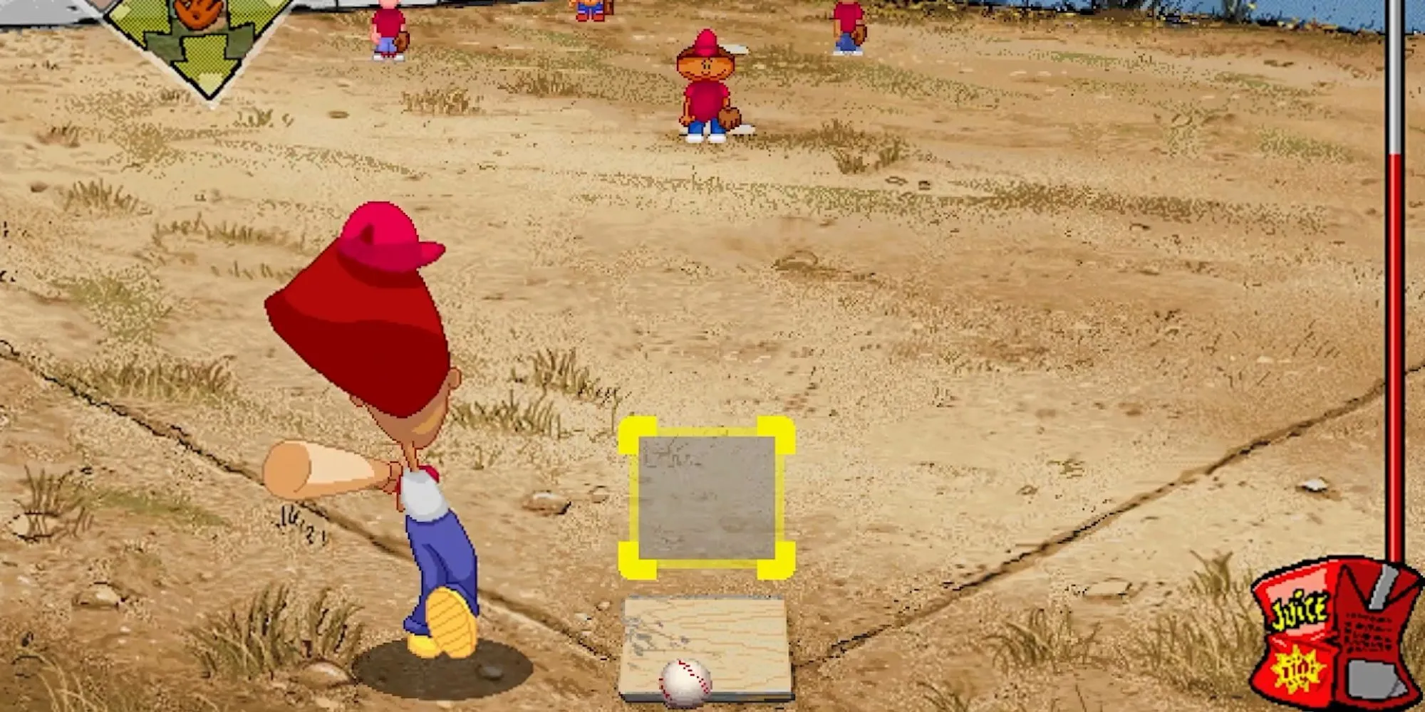 Lối chơi bóng chày đơn giản và vui nhộn trong game Backyard Baseball