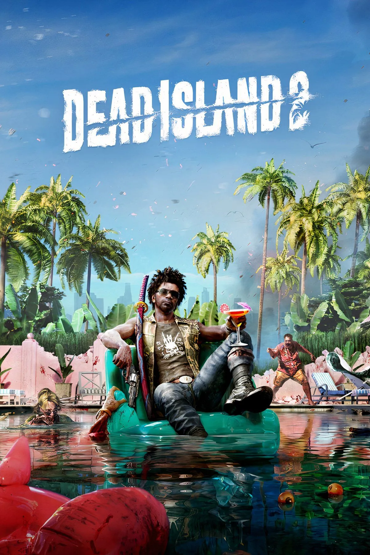 Màn hình kết hợp hình ảnh nhân vật và logo Dead Island 2.