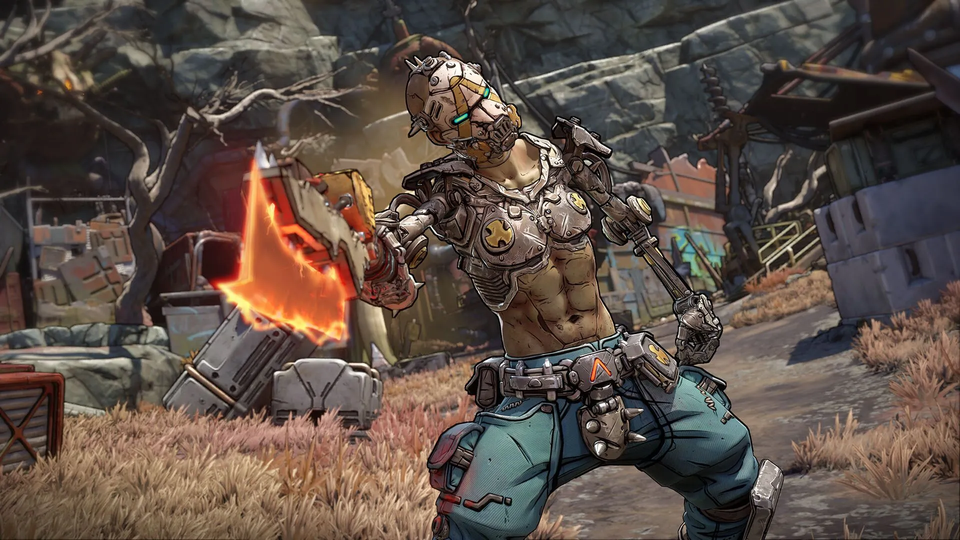 Một phân cảnh hành động trong game Borderlands 4 với các nhân vật