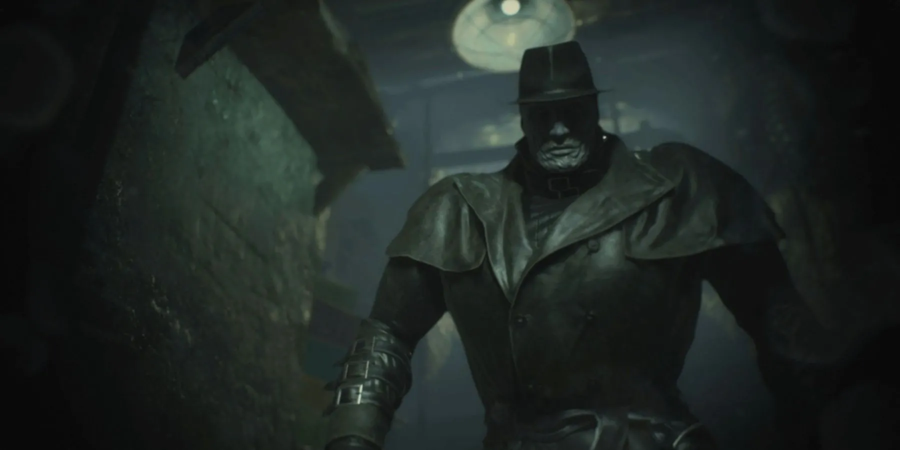 Mr. X xuất hiện đáng sợ trong bóng tối ở Resident Evil 2 Remake
