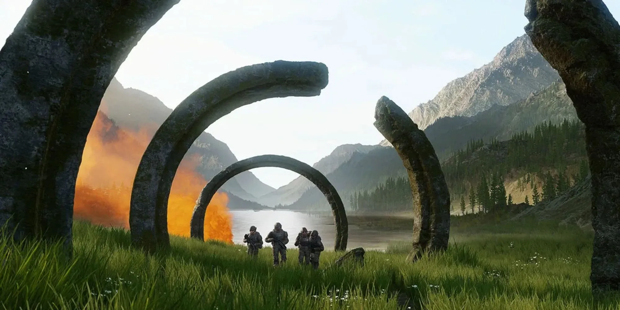 Nhân vật Master Chief từ game Halo Infinite, tựa game chủ lực của Xbox, ám chỉ khả năng ứng dụng AI trong phát triển.