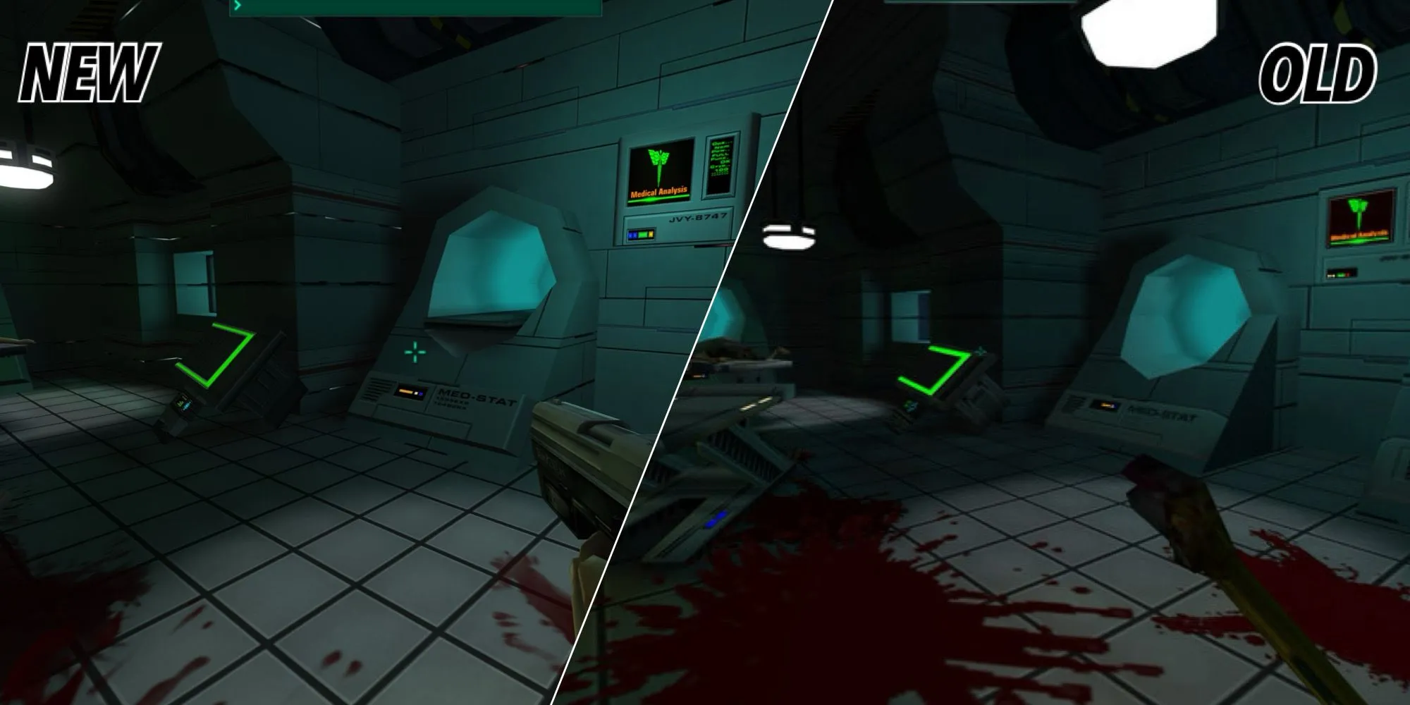 So sánh đồ họa cũ và mới trong System Shock 2 Remaster