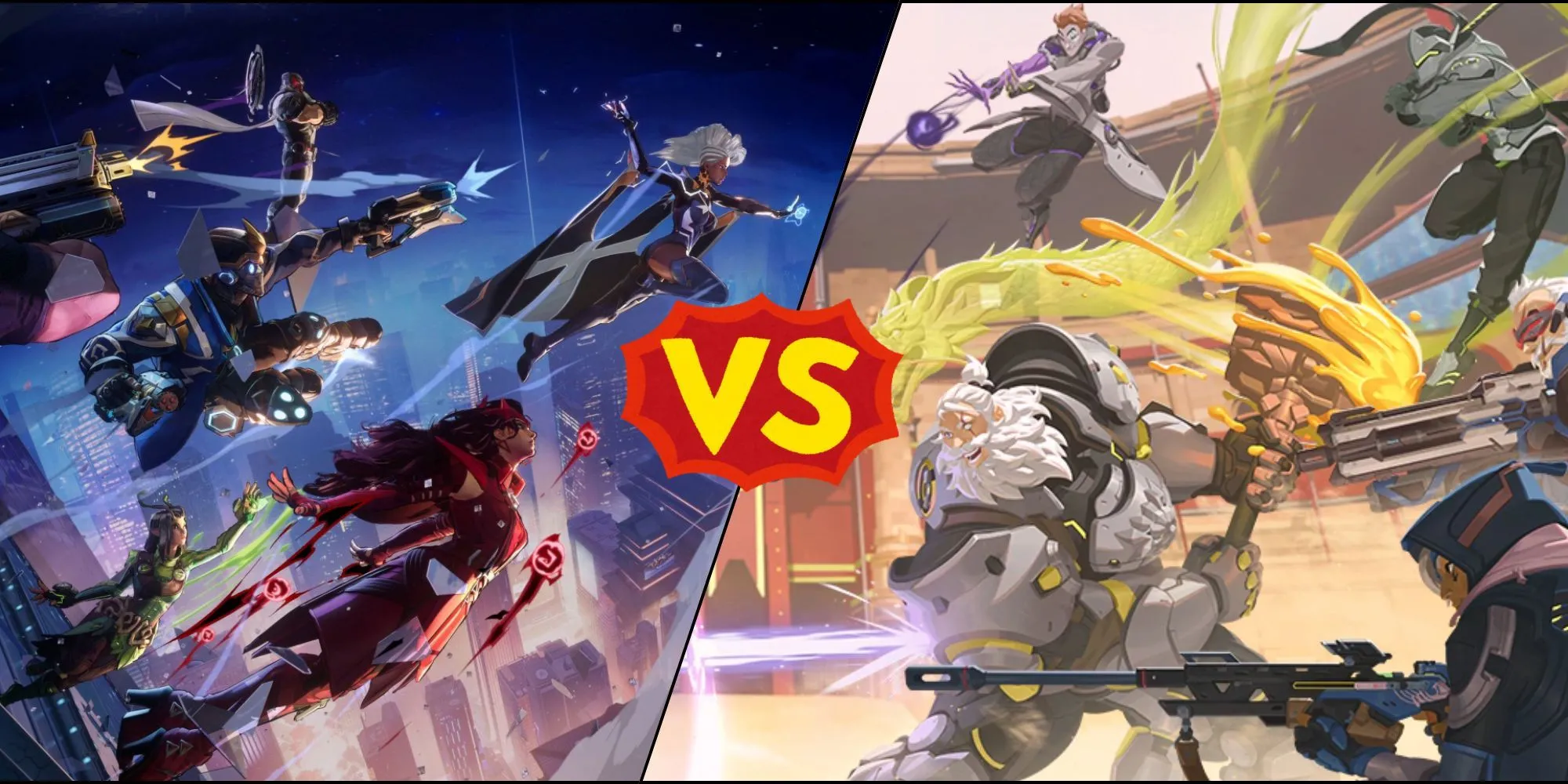 So sánh game bắn súng anh hùng Overwatch và Marvel Rivals, hai đối thủ nặng ký trên thị trường game.