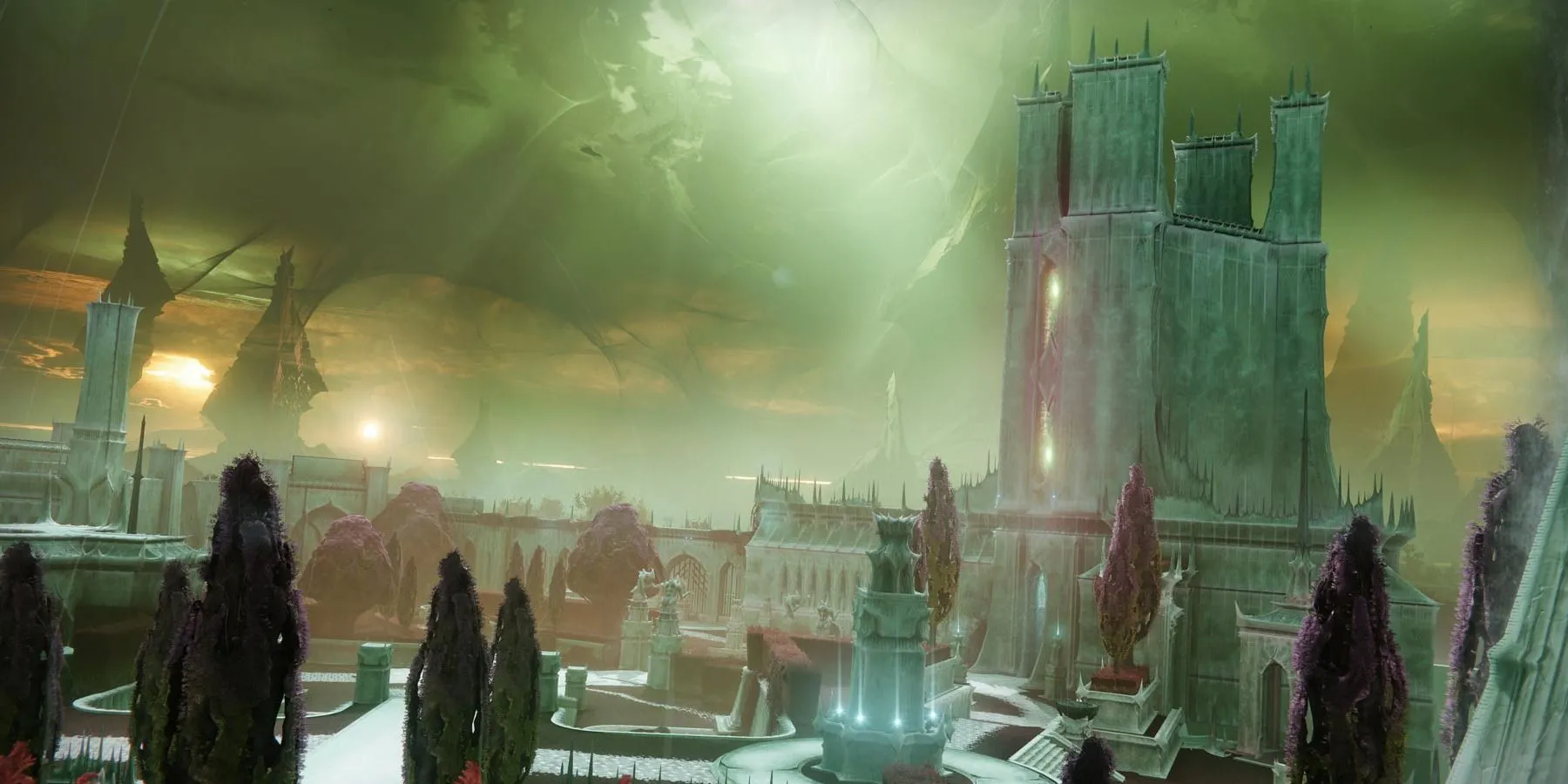 Thế giới Ngai vàng (Throne World) của Savathun, bối cảnh của nhiều hoạt động trong Destiny 2.