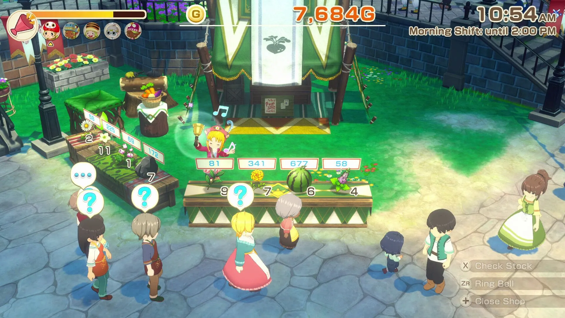 Cảnh nhân vật chính trò chuyện cùng một NPC trong Story of Seasons Grand Bazaar, thể hiện yếu tố hẹn hò