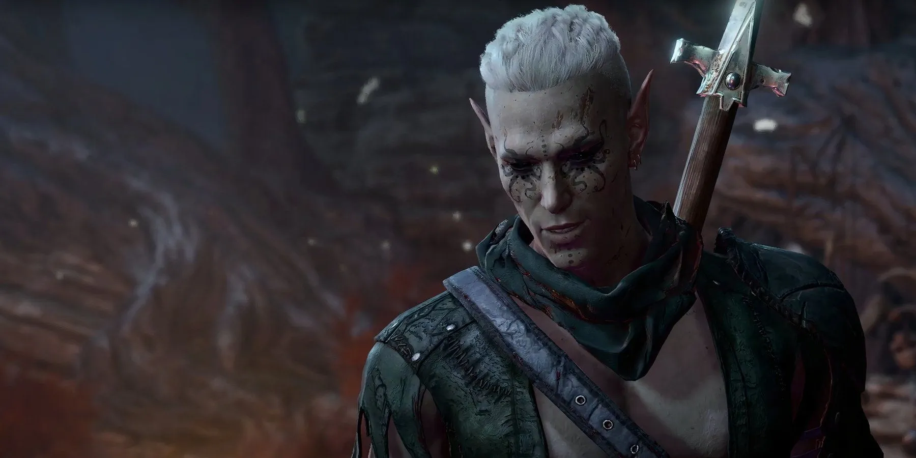 Chân dung cận cảnh He Who Was, NPC trong nhiệm vụ Punish the Wicked của Baldur's Gate 3