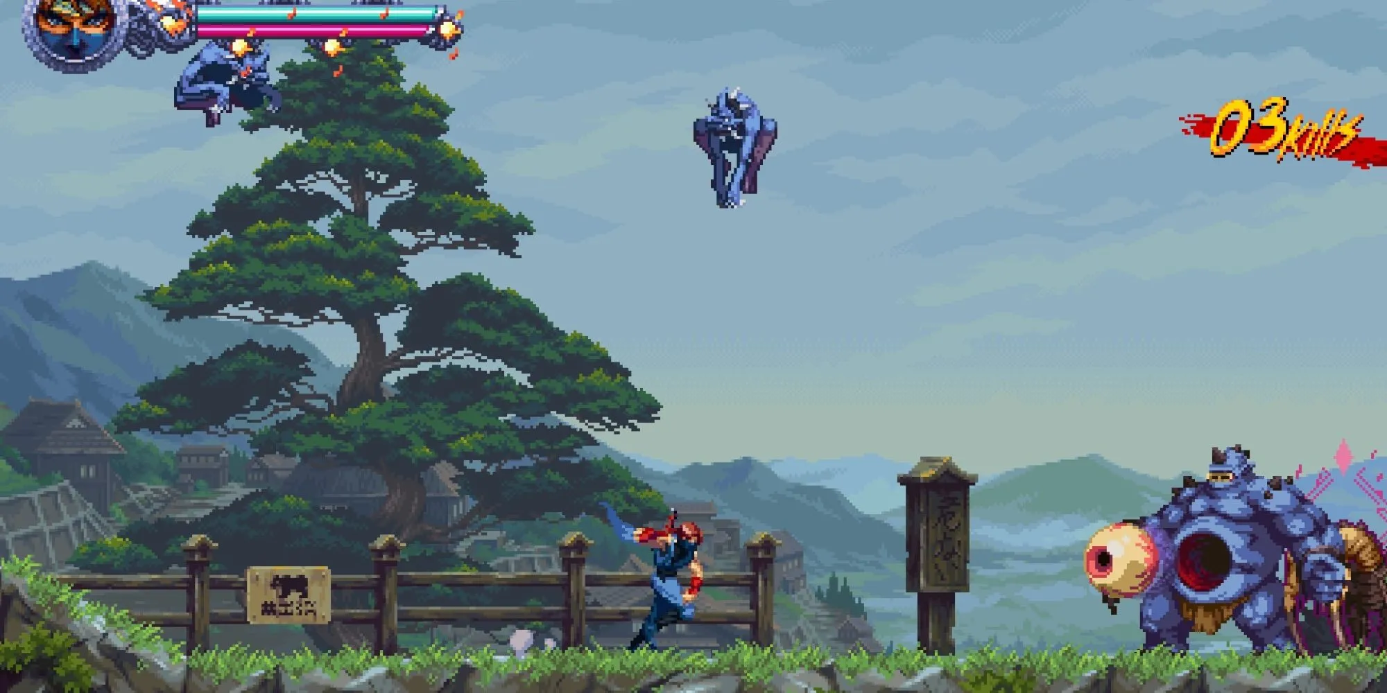 Chiến binh Ninja Gaiden: Ragebound tung đòn, thể hiện kỹ năng combat đỉnh cao để đạt hạng S