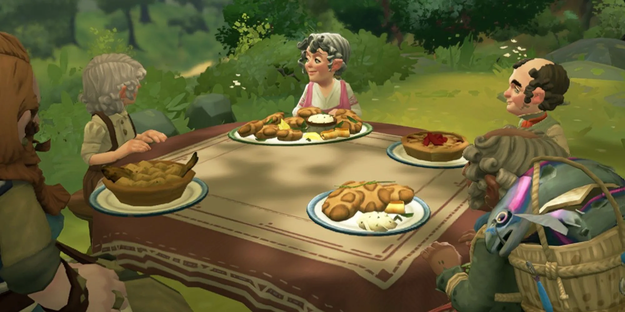 Cộng đồng Hobbit chia sẻ bữa ăn ấm cúng trong Tales of the Shire