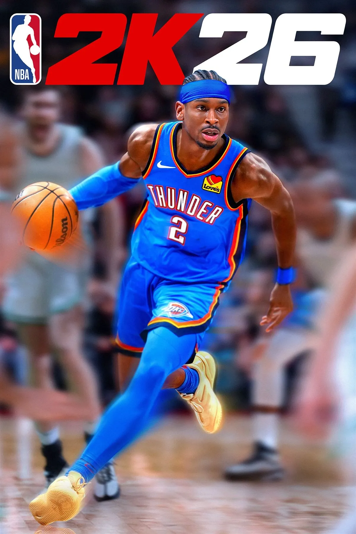 Hình ảnh bìa game NBA 2K26 với các ngôi sao bóng rổ hàng đầu