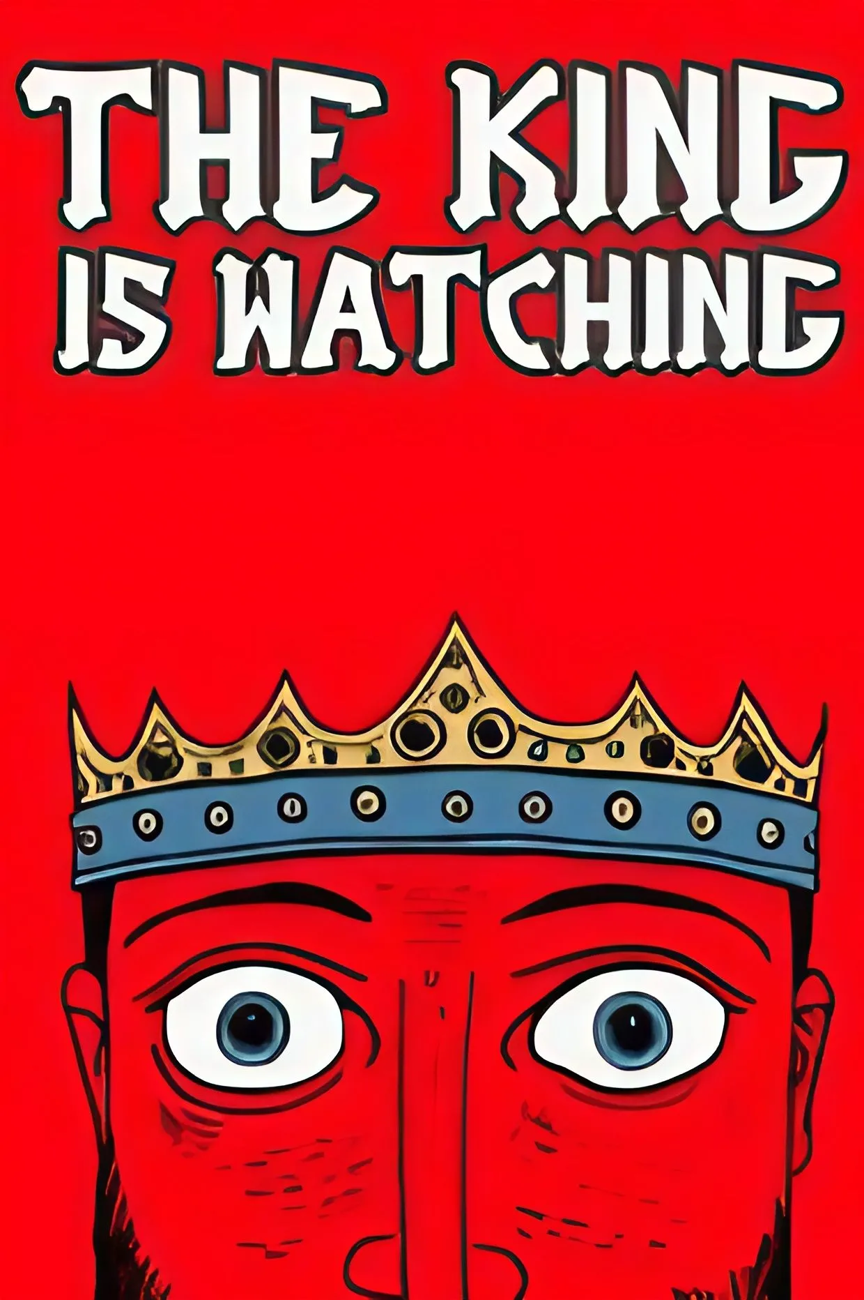 Hình ảnh quảng bá chính thức của game The King is Watching, thể hiện phong cách nghệ thuật và nhân vật chính