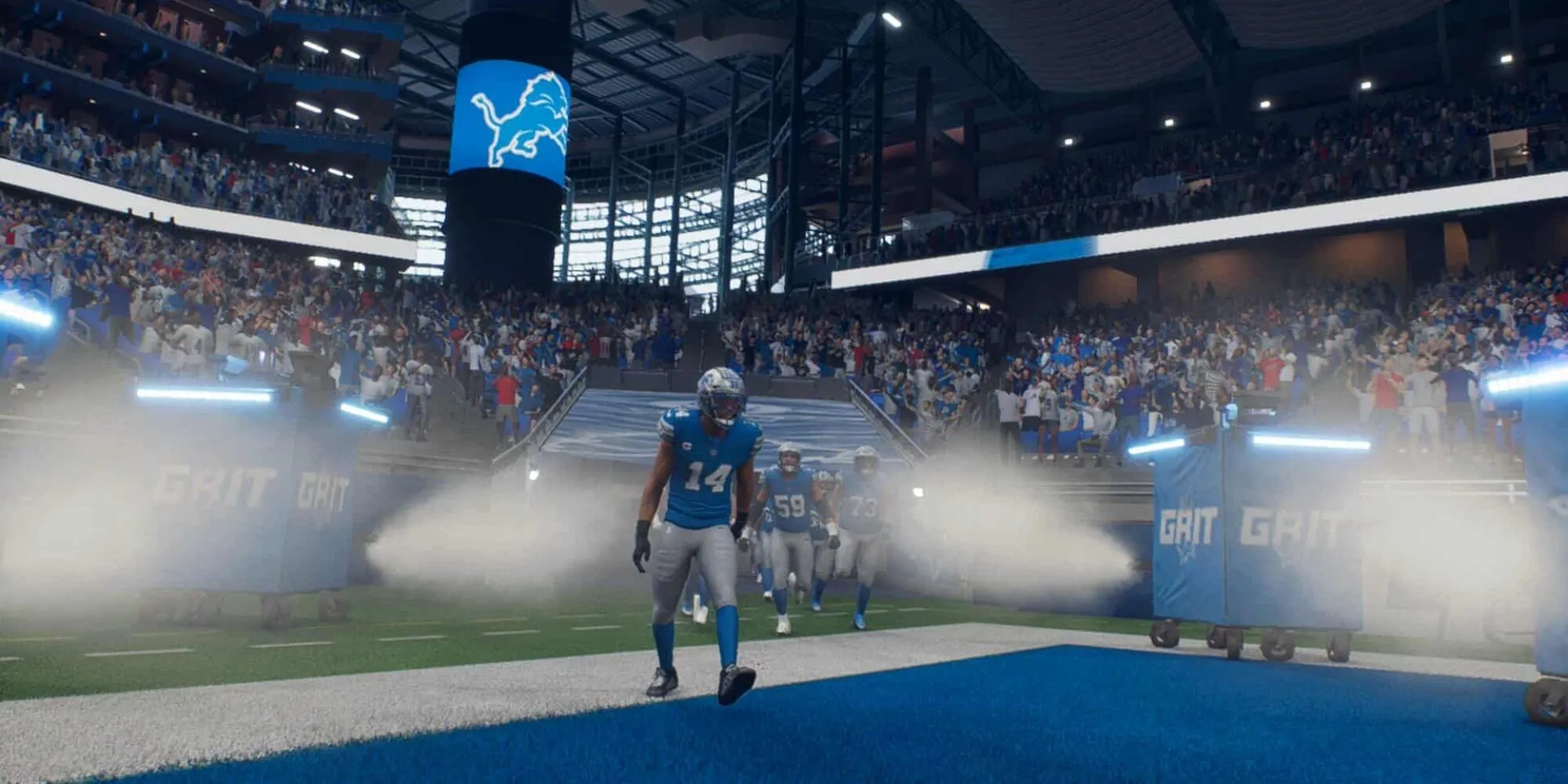 Màn hình giới thiệu trận đấu đầy năng lượng trong Madden NFL 26