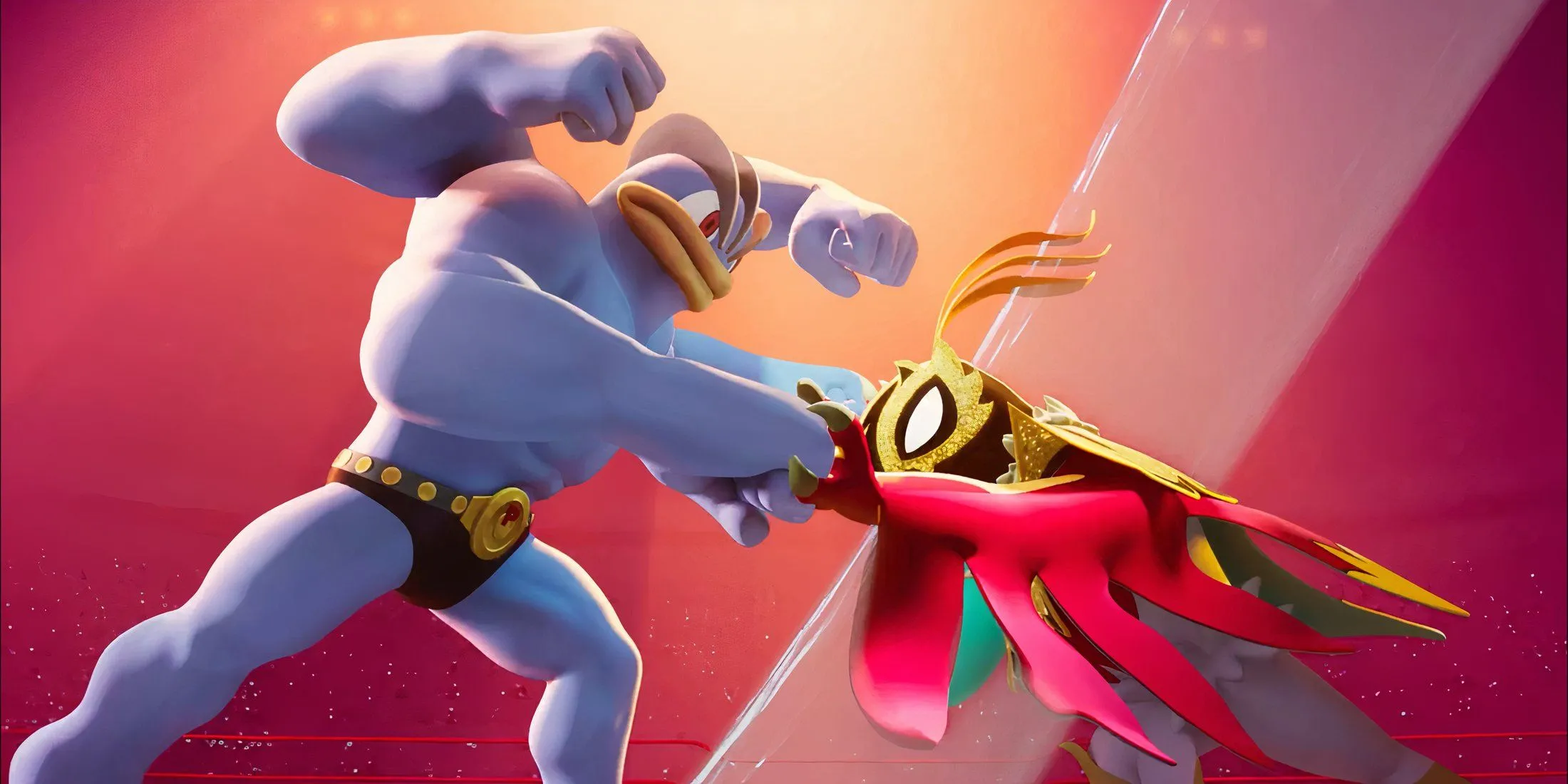 Mega Hawlucha mới của Pokémon Legends Z-A đối đầu Machamp trên sàn đấu