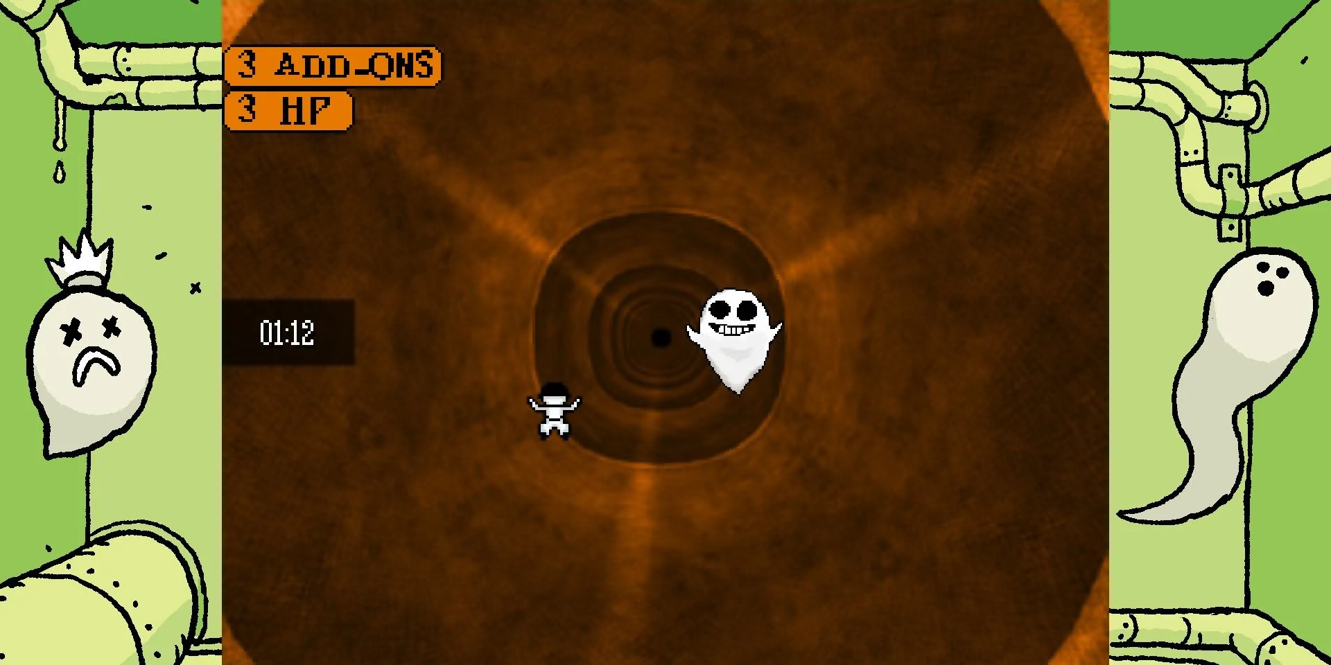 Minigame rơi ống cống trong Zone 3 của game OFF