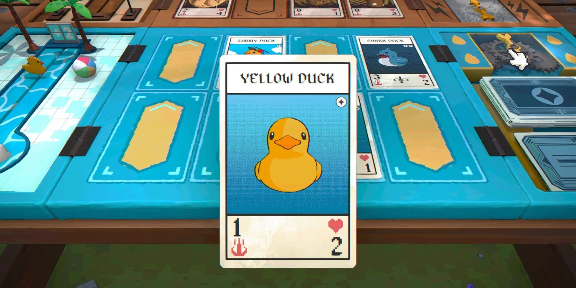 Placid Plastic Deck A Quiet Quest với vịt nhựa đấu bài