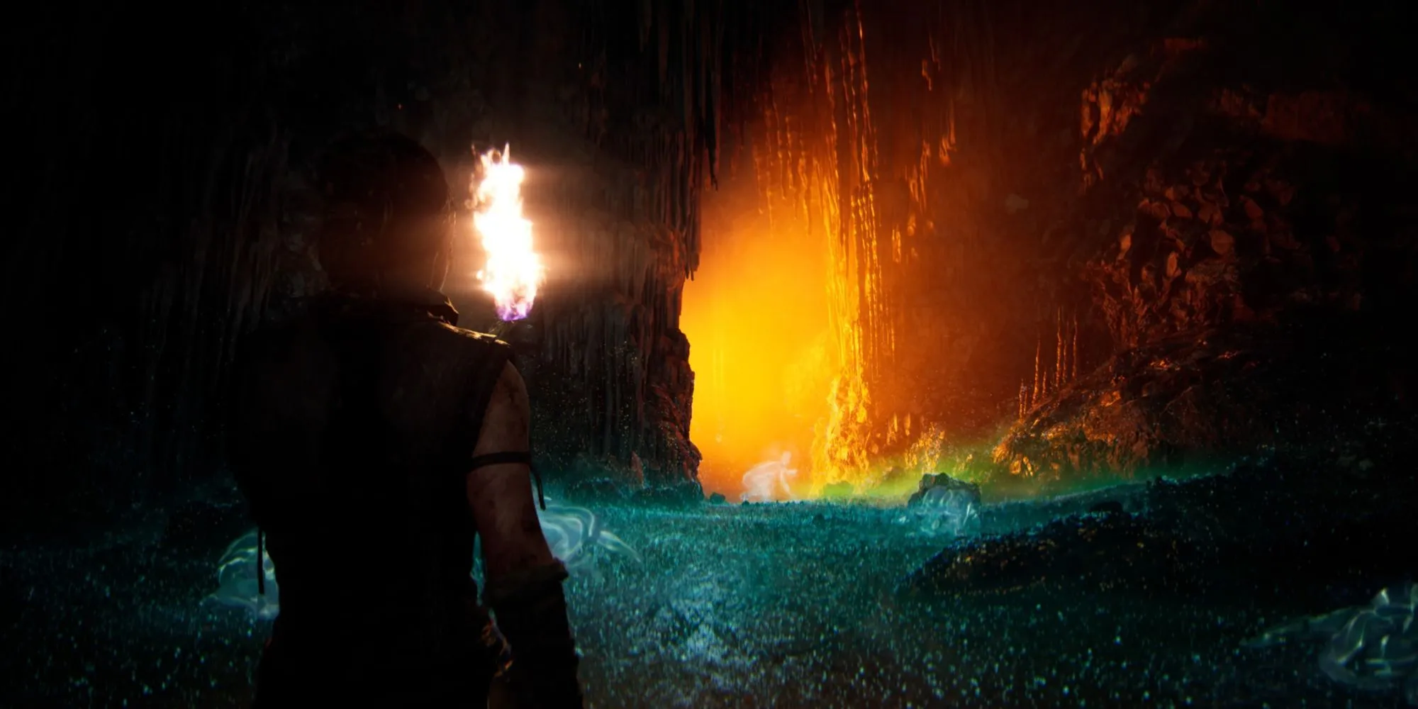 Senua trong một phân cảnh điện ảnh ấn tượng của Hellblade 2