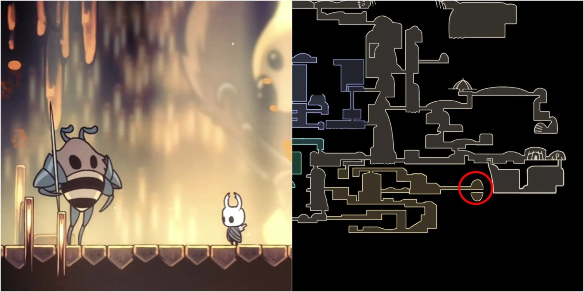 Vị trí Hive Knight trong Hollow Knight Lifeblood DLC