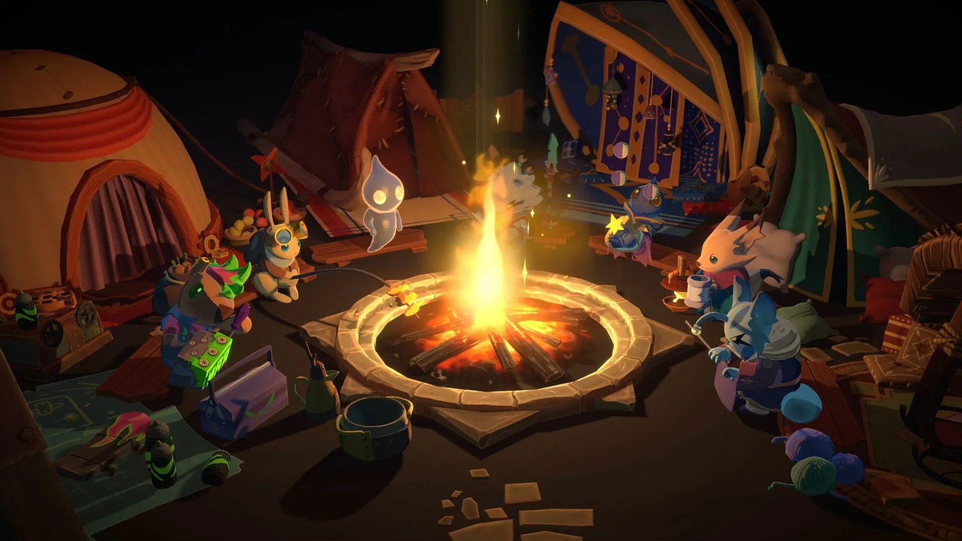 Ảnh chụp màn hình chính thức từ Steam, đồ họa kiểu indie 2.5D/đứng trên cao