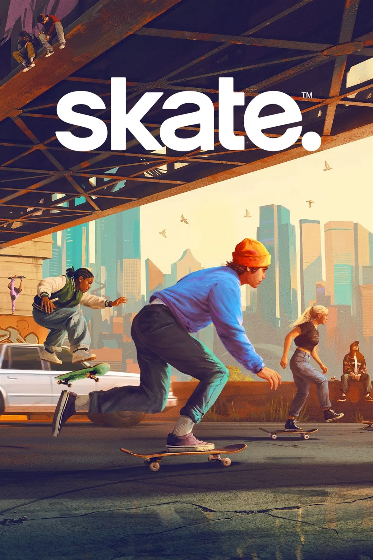 Artwork trang tag Skate - cover art chính thức quảng bá game và logo