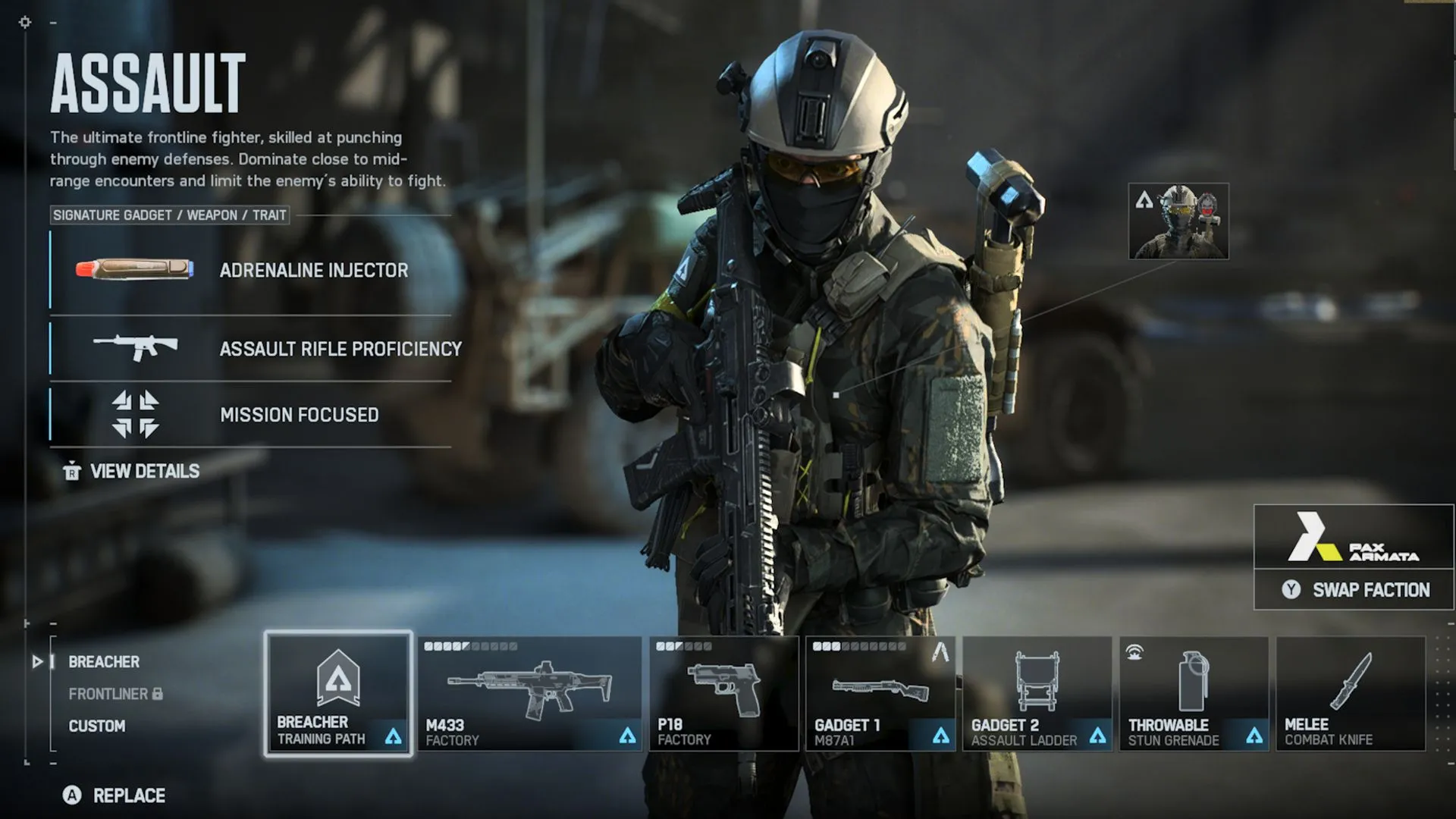 Assault khóa điểm và spawn đồng đội