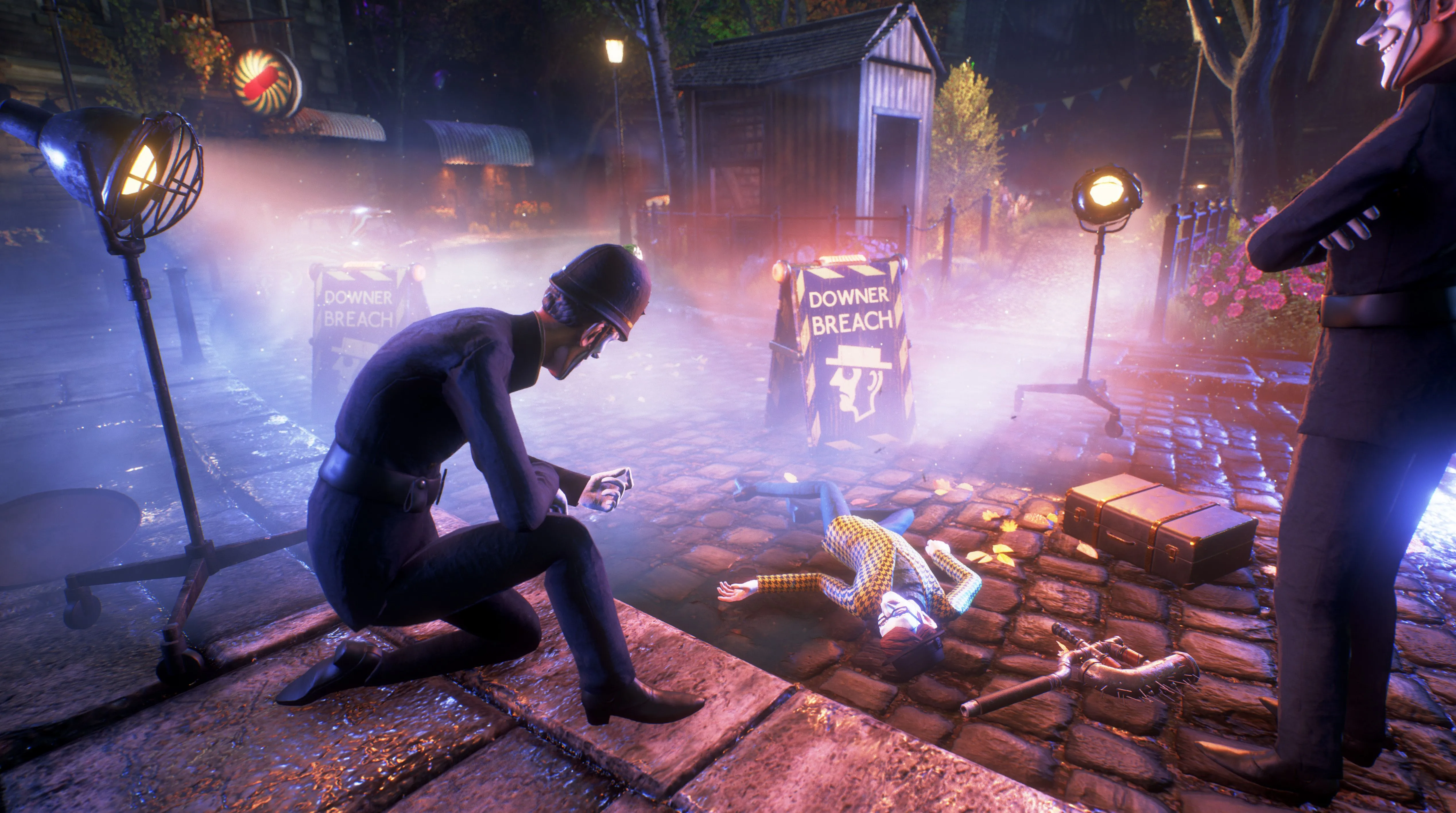 Bobbies kiểm tra xác chết trong We Happy Few, bầu không khí ám ảnh nhưng gameplay lẫn lộn