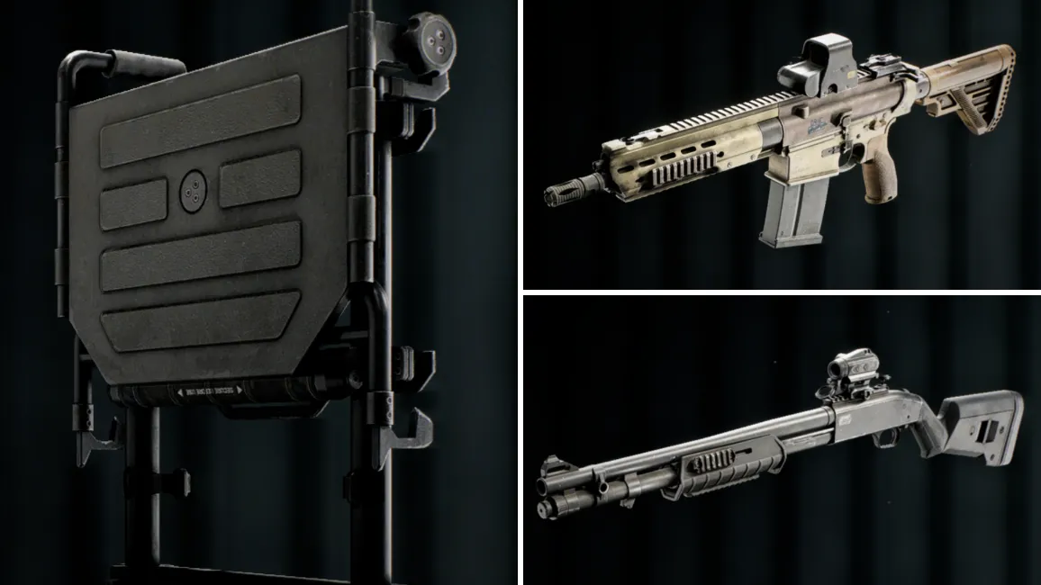 Breacher dùng shotgun, ladder và sledgehammer phá phòng