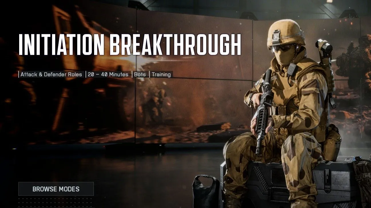 Breakthrough chế độ nhập môn Battlefield 6 nhiều bot phù hợp cho người mới làm quen và farm XP
