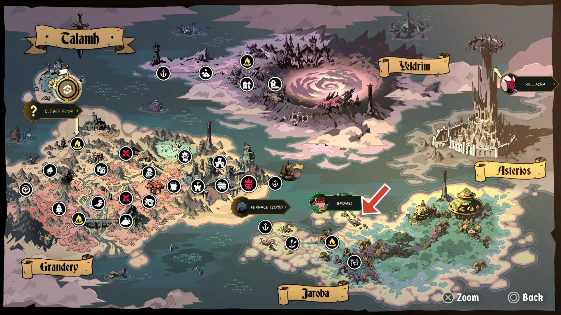 Brome location - giúp anh ta trong combat để unlock và đưa về Sanctuary