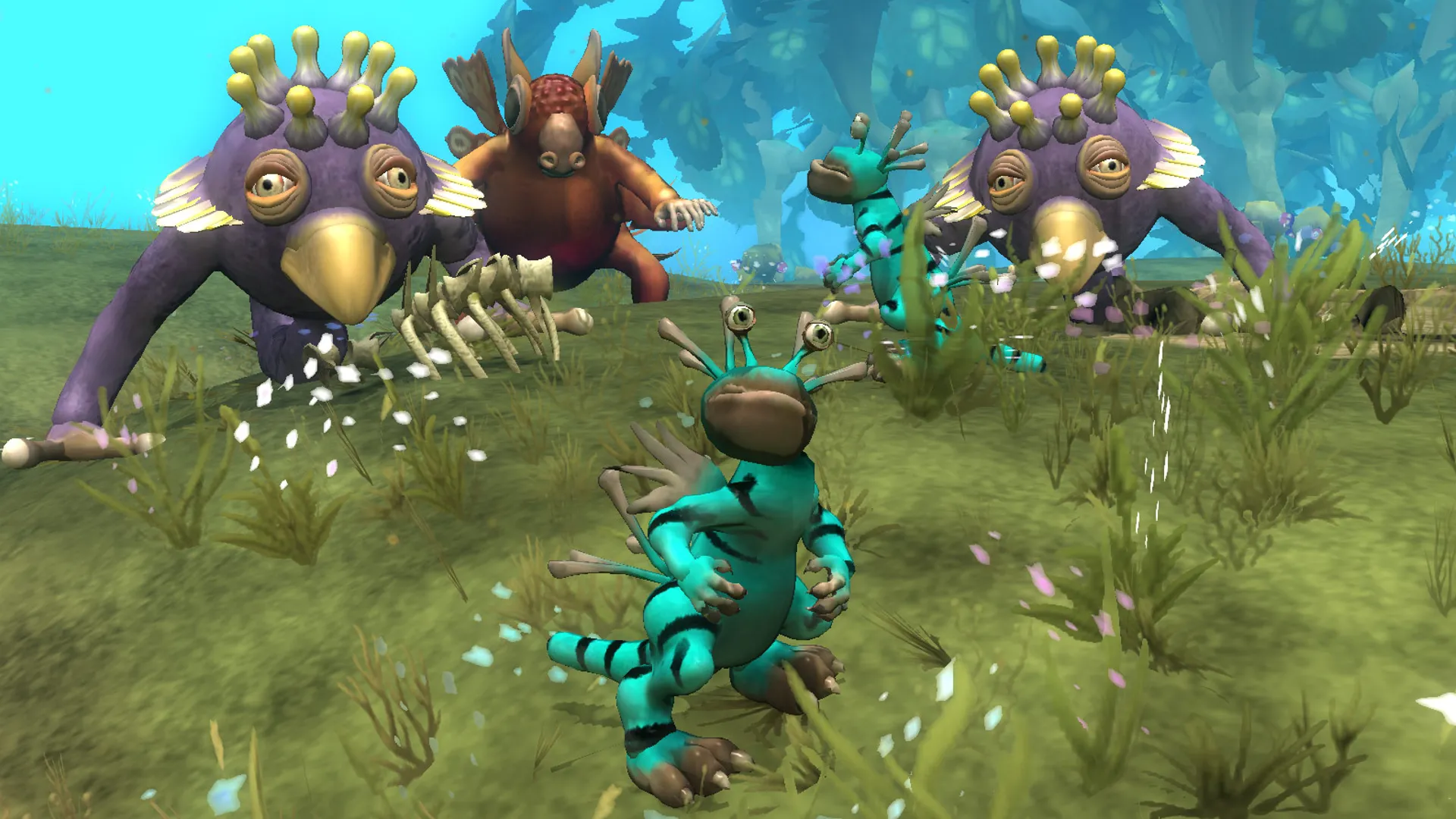 Các sinh vật Spore, điểm nhấn là Creature Creator nhưng giai đoạn sau lệch hướng