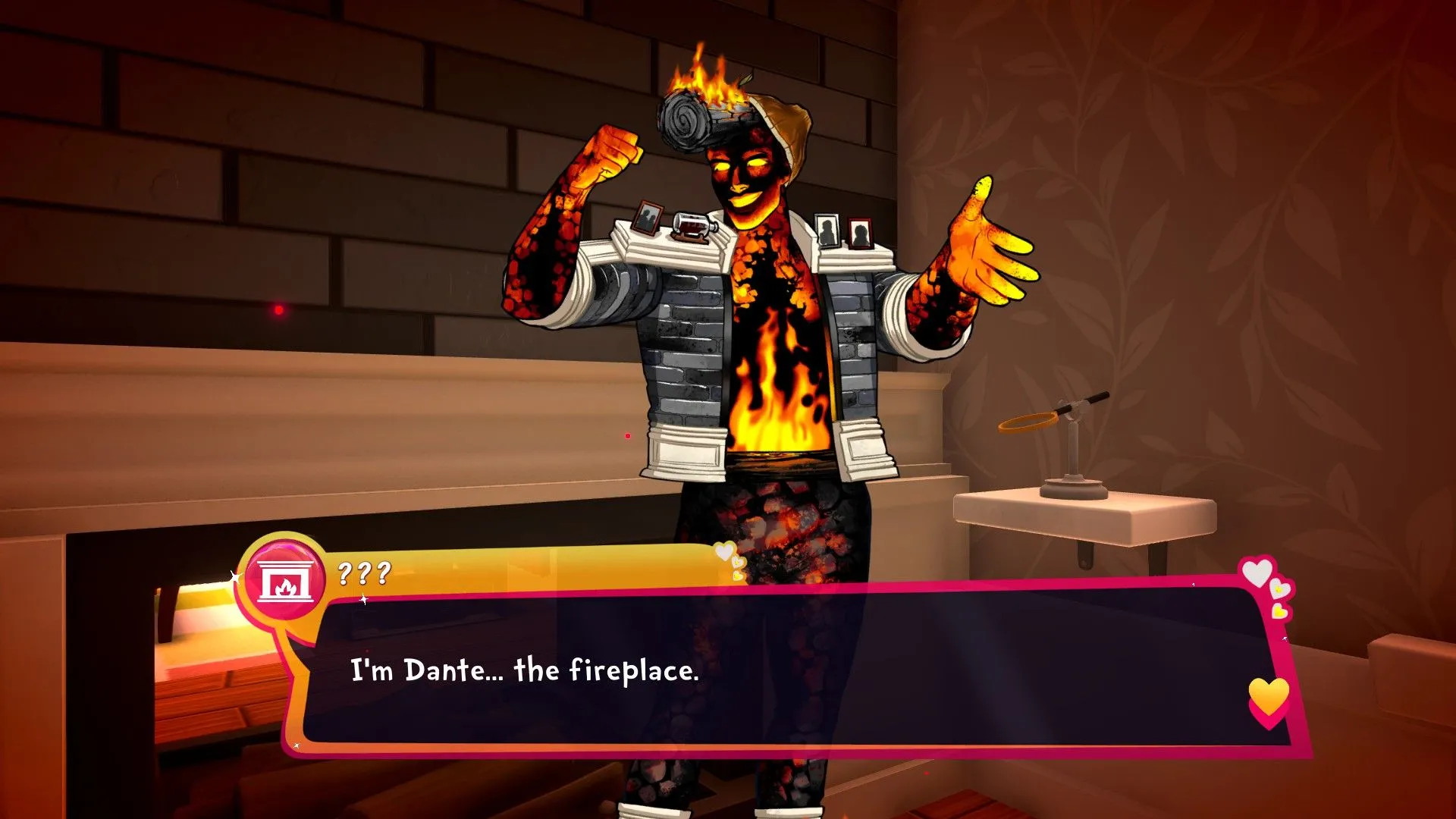Dante và dàn nhân vật đa dạng trong Date Everything!, ảnh showing nhân vật và phong cách hài hước của game