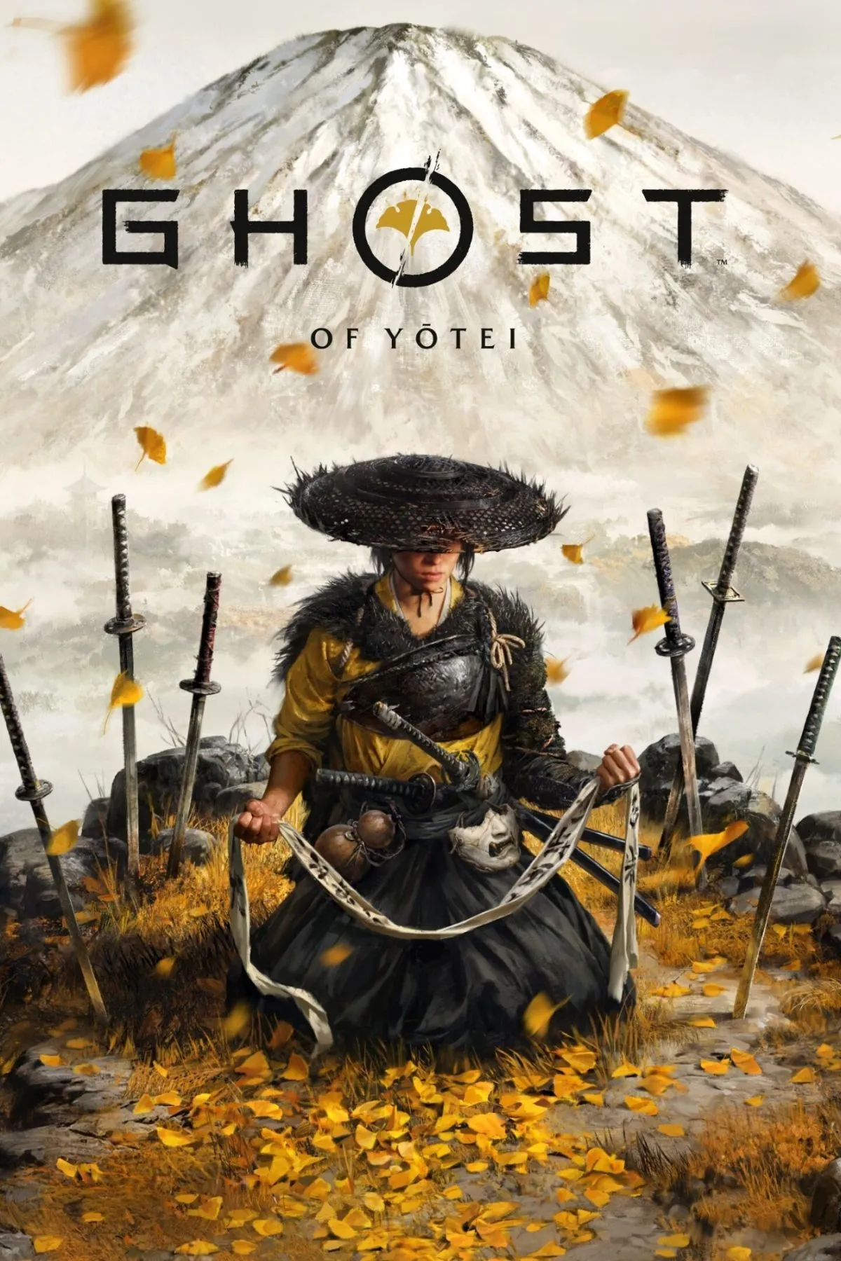 Ghost of Yotei cover art và bối cảnh Mount Yotei