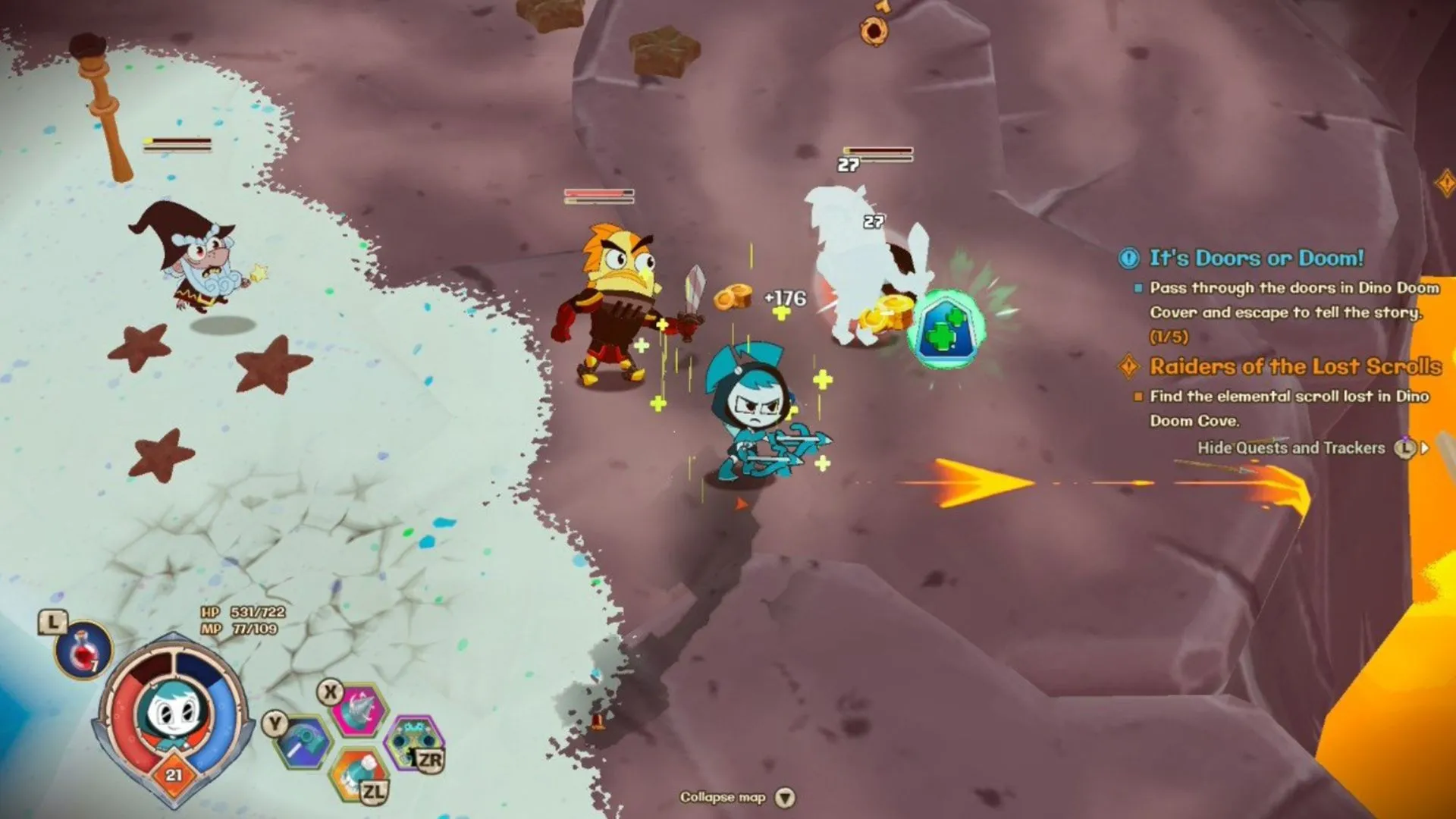Jenny trong trận đấu — special attack cá nhân hóa, visual ấn tượng