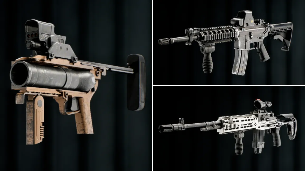 Loadout linh hoạt AR + DMR, M320A1 HE