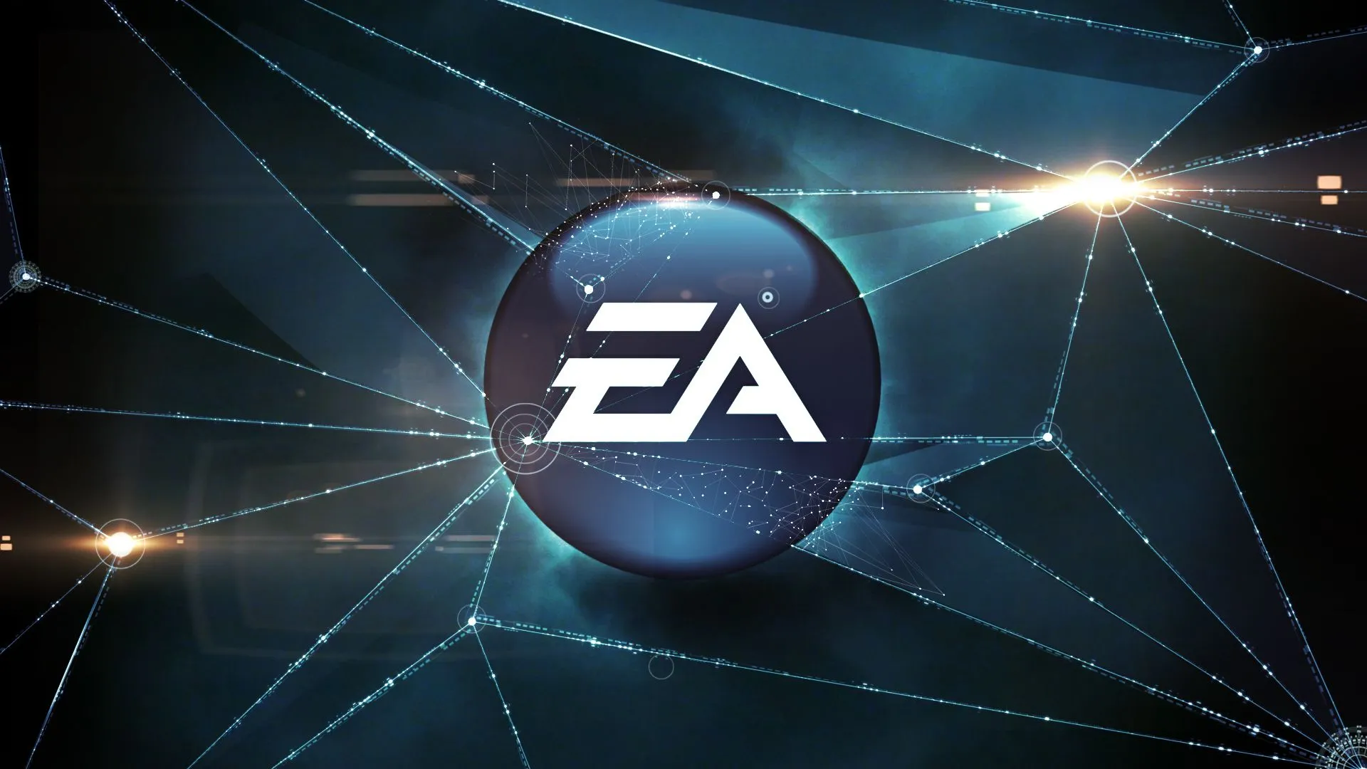 Logo Electronic Arts cùng biểu tượng AI tạo sinh, minh họa quan hệ đối tác EA - Stability AI