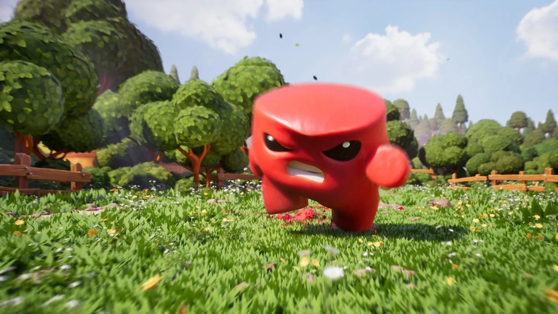Meat Boy di chuyển trong không gian 3D-isometric, mở hướng platforming mới