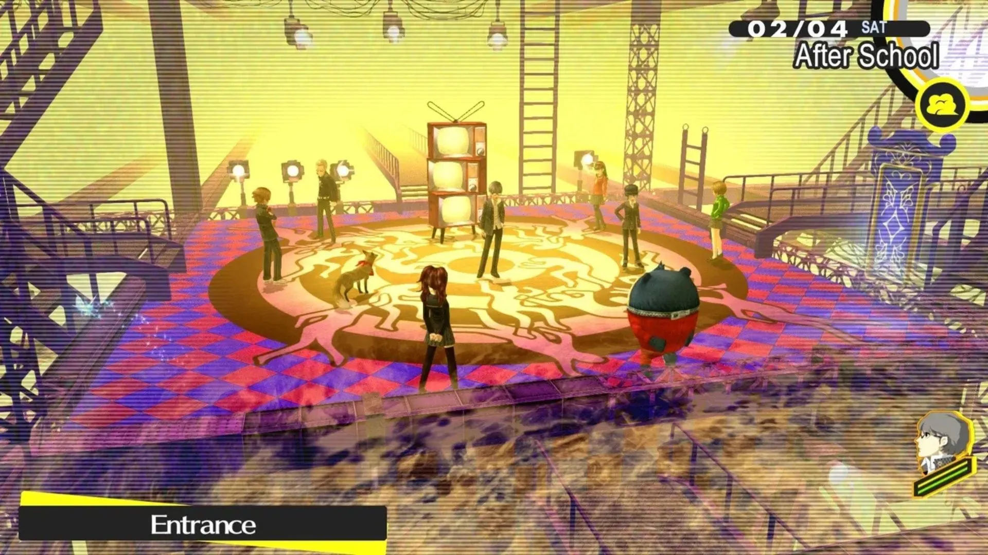 Nhóm điều tra nhảy vào thế giới trong Persona 4 Golden